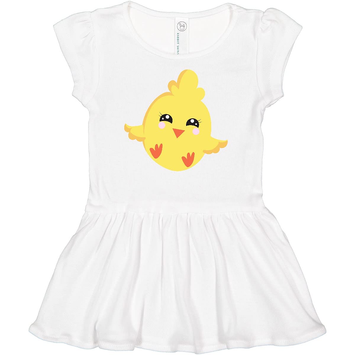 Inktastic Adorable Baby Chicken Print Infant Dress - Soft & Comfortable Outfit for Newborns & Toddlers - Perfect for Family Photos, Baby Showers & Everyday Wear