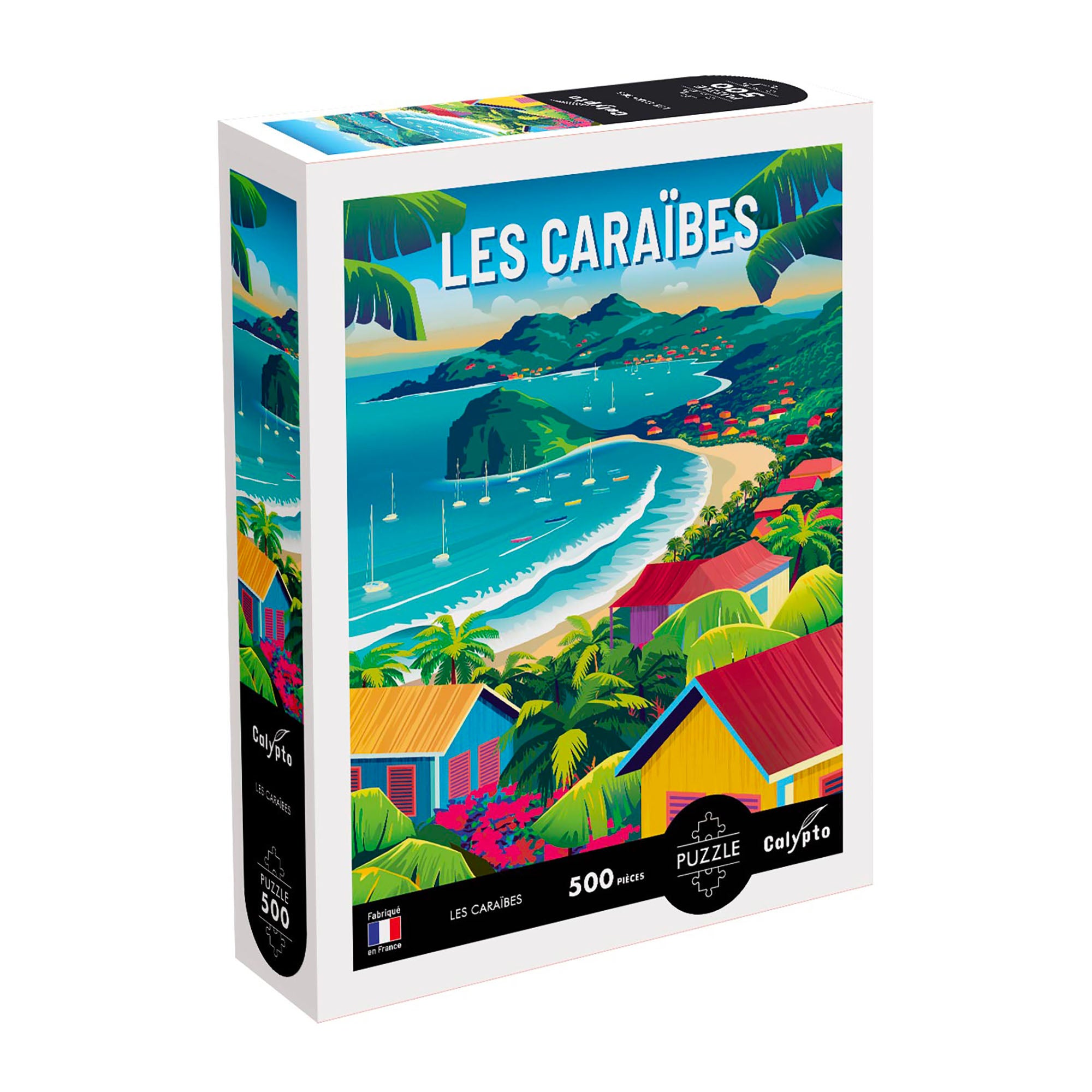 500-Piece Jigsaw Puzzle - Stunning Caribbean Beach Scene - Perfect for Adults & Kids, Family Game Night, Relaxation & Stress Relief