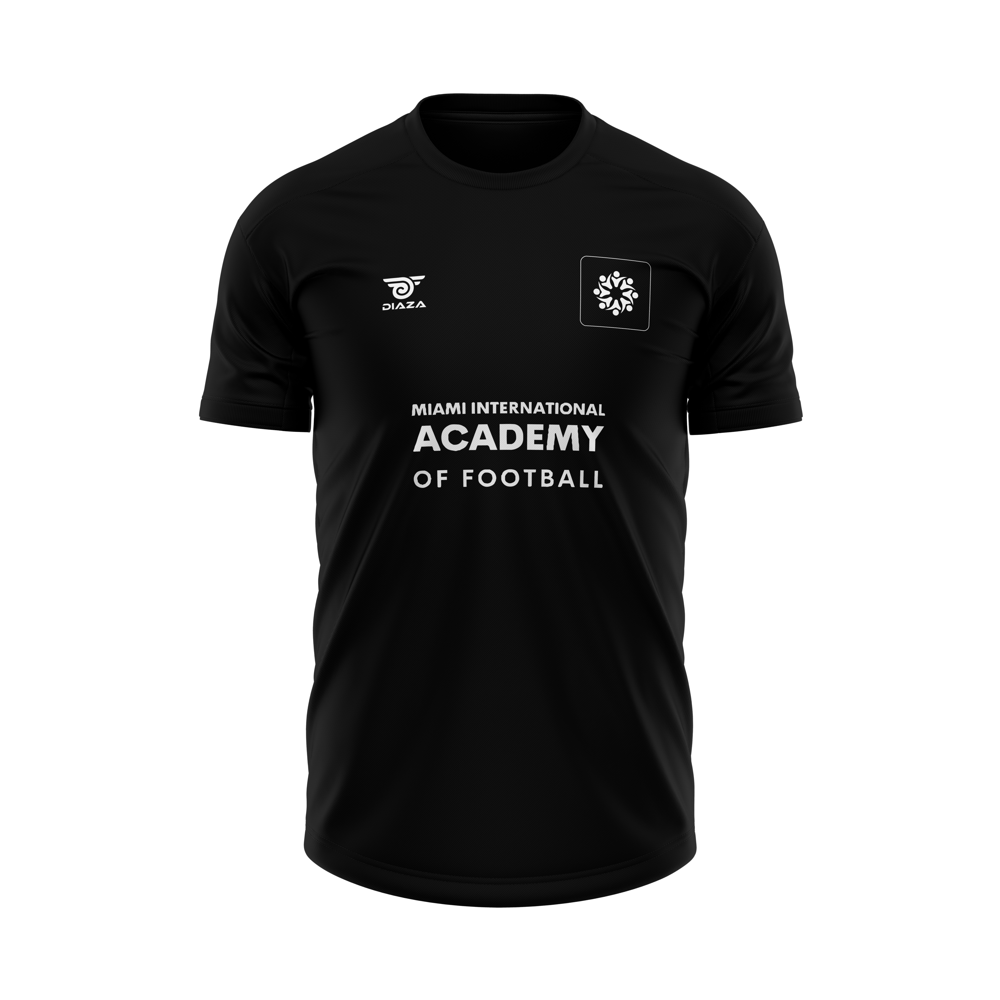 Miami International Academy Black Soccer Training Jersey - Breathable & Lightweight for Men & Women - Perfect for Practice, Games & Team Sports