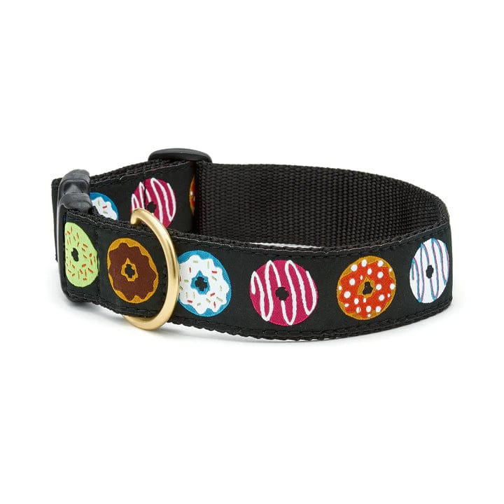Extra Wide Fresh Donuts Dog Collar - Comfortable Adjustable Pet Collar for Small Medium Large Dogs - Perfect for Walking, Training & Grooming