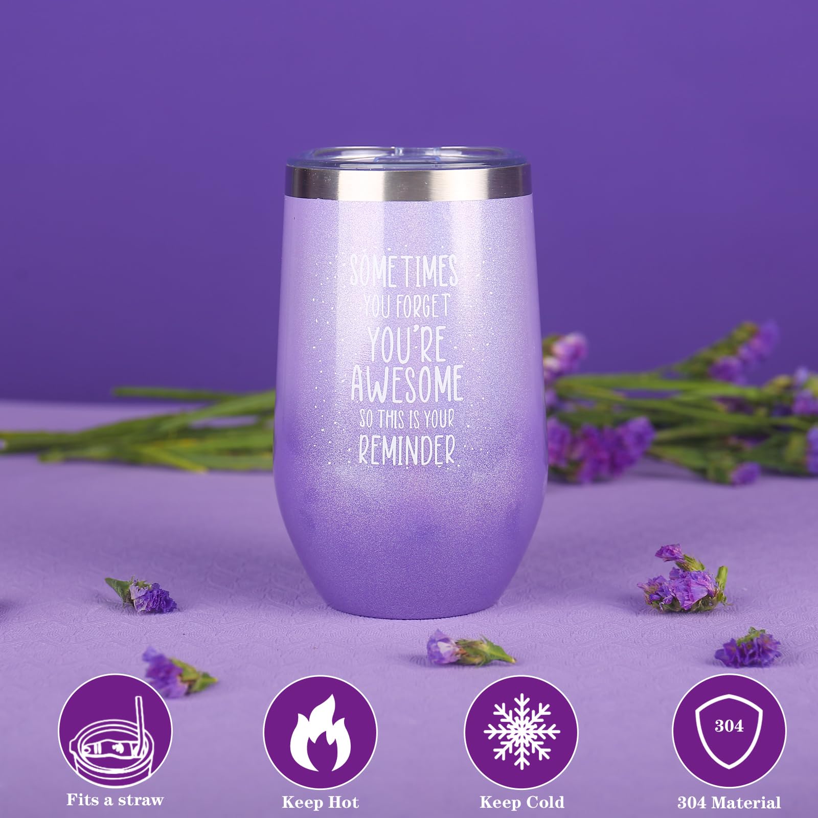Relaxing Spa Gift Basket Set for Women - Perfect Birthday, Mother's Day & Christmas Present for Her, Mom, Sister, Wife, Girlfriend or Coworker | Purple Bath & Body Luxury Gift Box for Stress Relief & Self-Care at Home