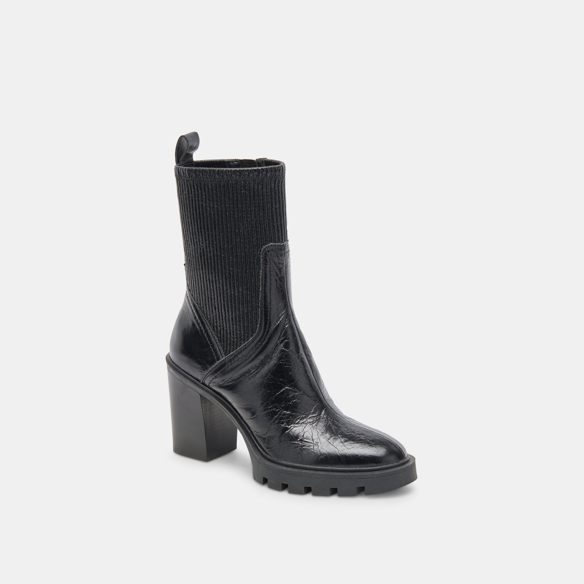 MARNI H2O BOOTS Midnight Crinkle Patent Waterproof Rain Boots for Women - Fashionable & Comfortable for Outdoor, Rainy Days & City Walking