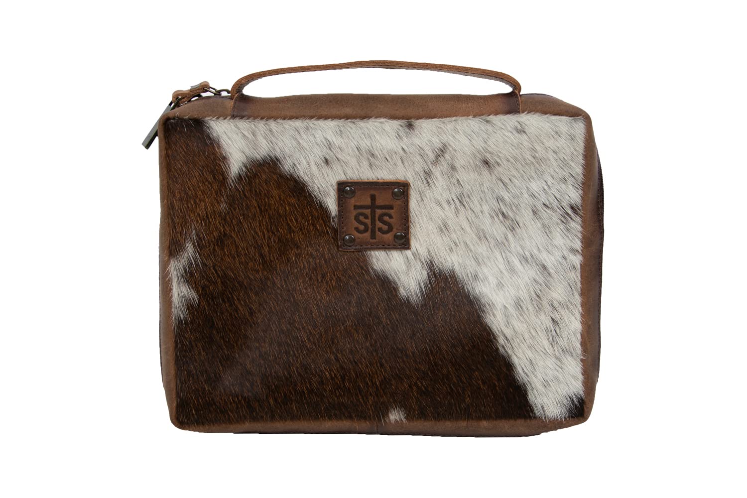 STS Ranchwear Genuine Cowhide Tablet & Book Cover - Tornado Brown One Size - Durable Leather Case for iPad, Kindle, Notebook - Perfect for Work, Travel & Outdoor Adventures