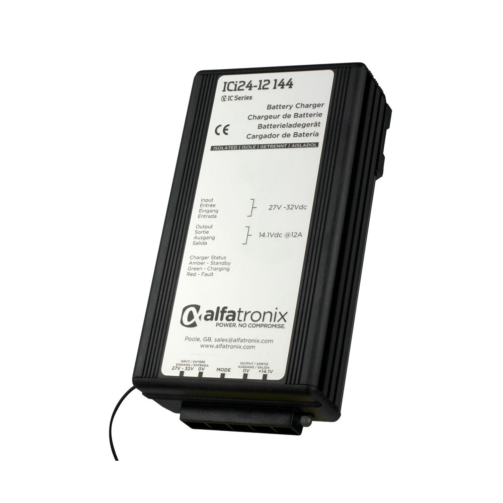 Alfatronix ICi Series 24V/12V 144W (12A) Smart Battery Charger for Marine, RV, and Automotive Use - Fast Charging & Intelligent Protection