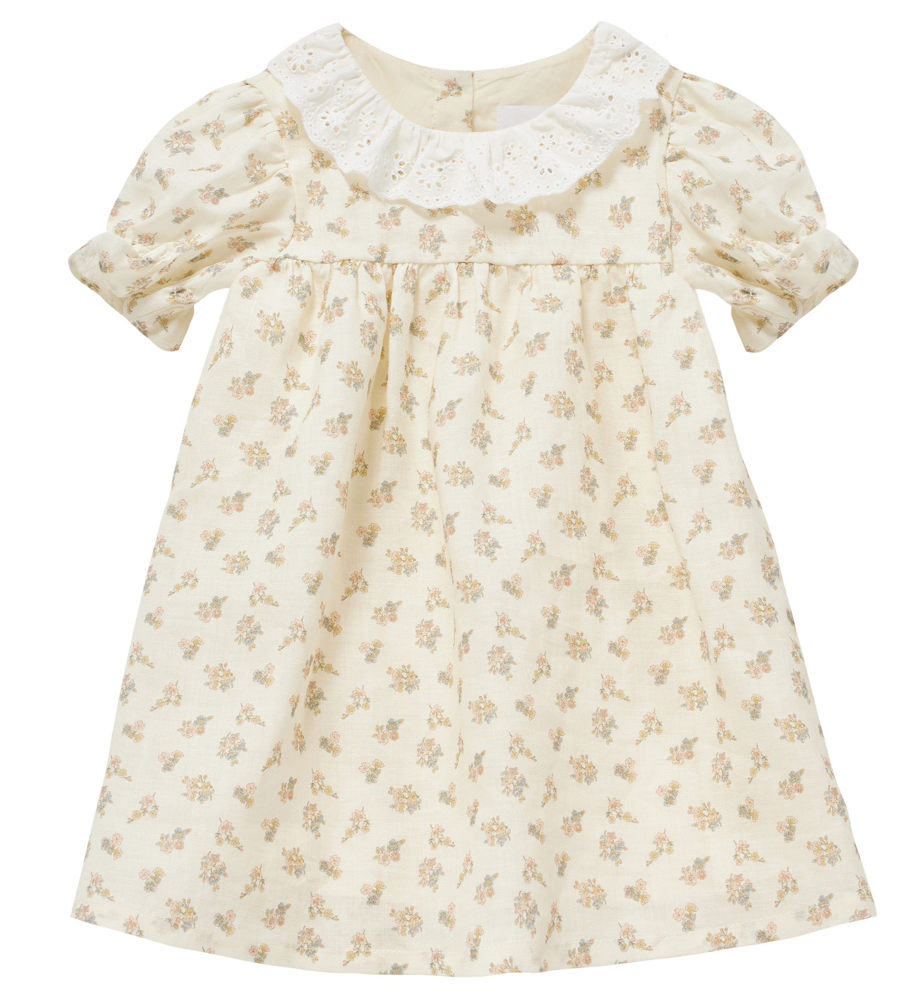 C'era Una Volta Frankie Floral Print Cream Dress - Elegant Summer Dress for Women, Perfect for Weddings, Parties & Date Nights