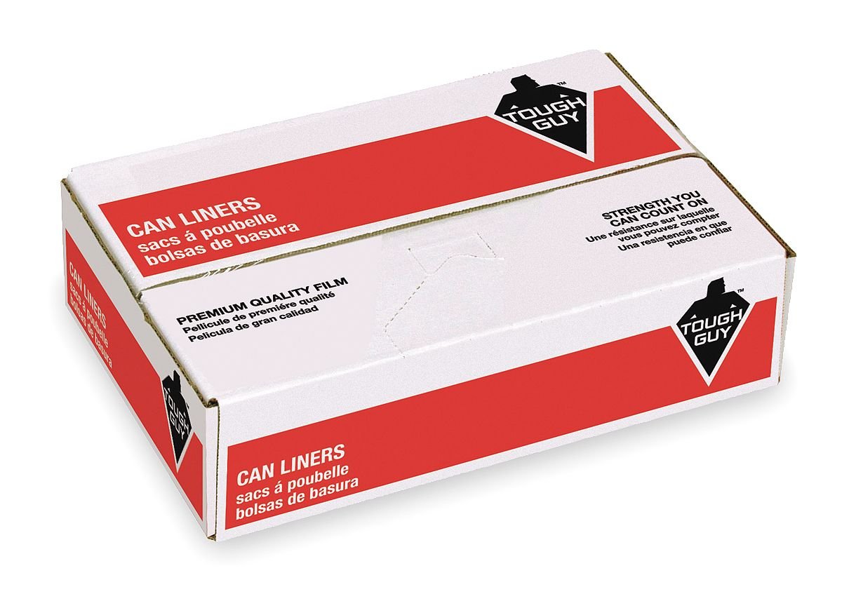 30 Gallon Heavy Duty Trash Bags - 12 Micron Thickness, 500 Count - Perfect for Kitchen, Office & Outdoor Waste Disposal