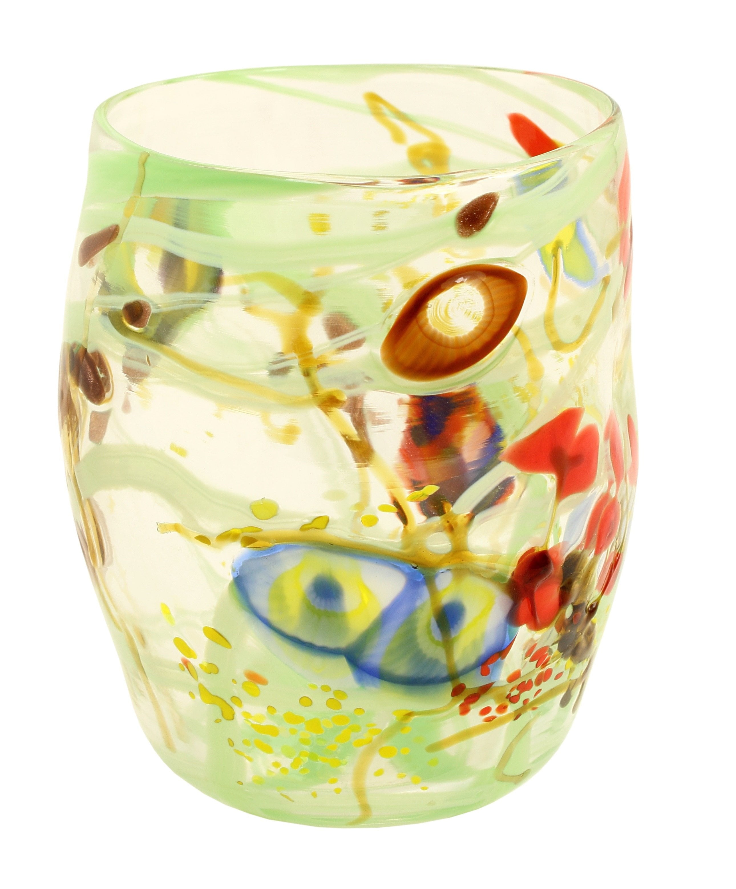 Set of 6 Carnival Green Glassware - Perfect for Parties, Weddings & Home Decor