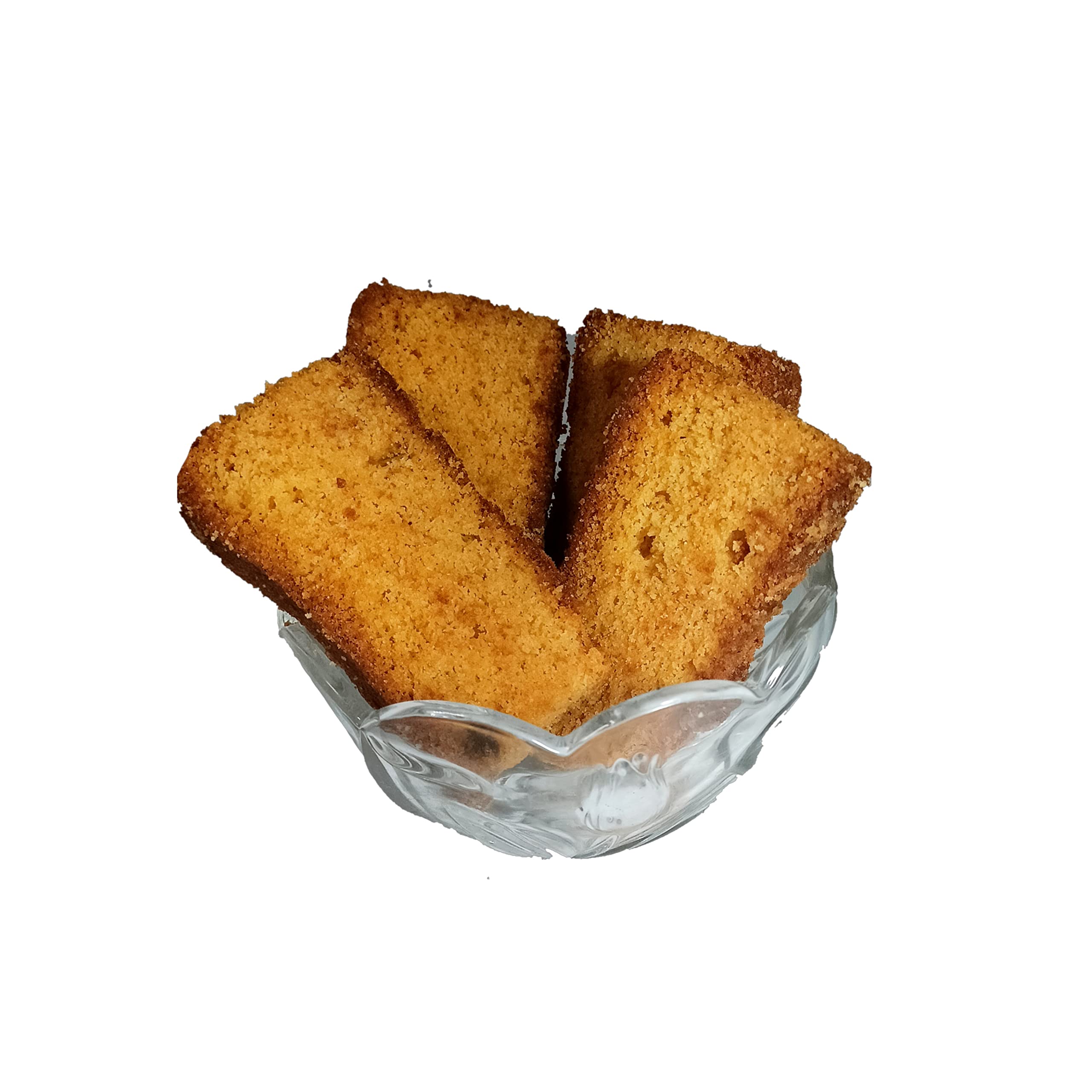 Premium Handmade Eggless Cake Rusks - Extra Soft & Delicious MidBreak Snack, 300g (Pack of 1) - Perfect for Tea Time, Breakfast or Gifting