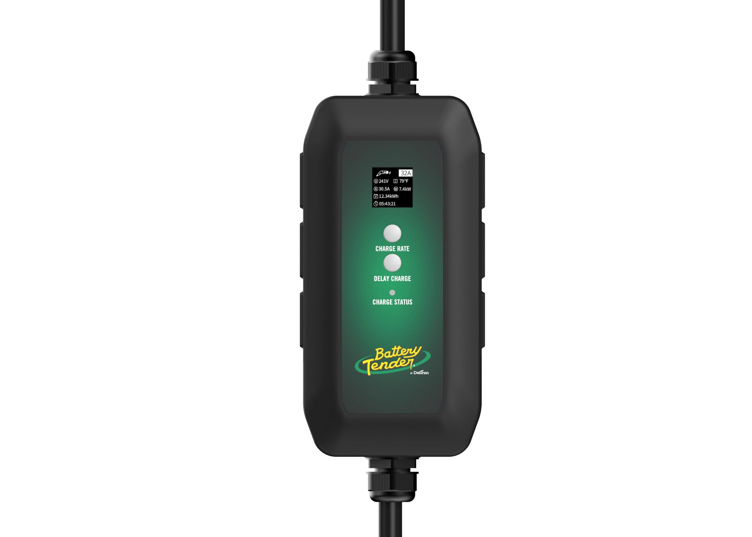 Battery Tender eCharge 32 AMP Level 1+2 Portable EV Charger for Electric Vehicles - 022-3017-DL-WH - Fast Charging at Home & On The Road