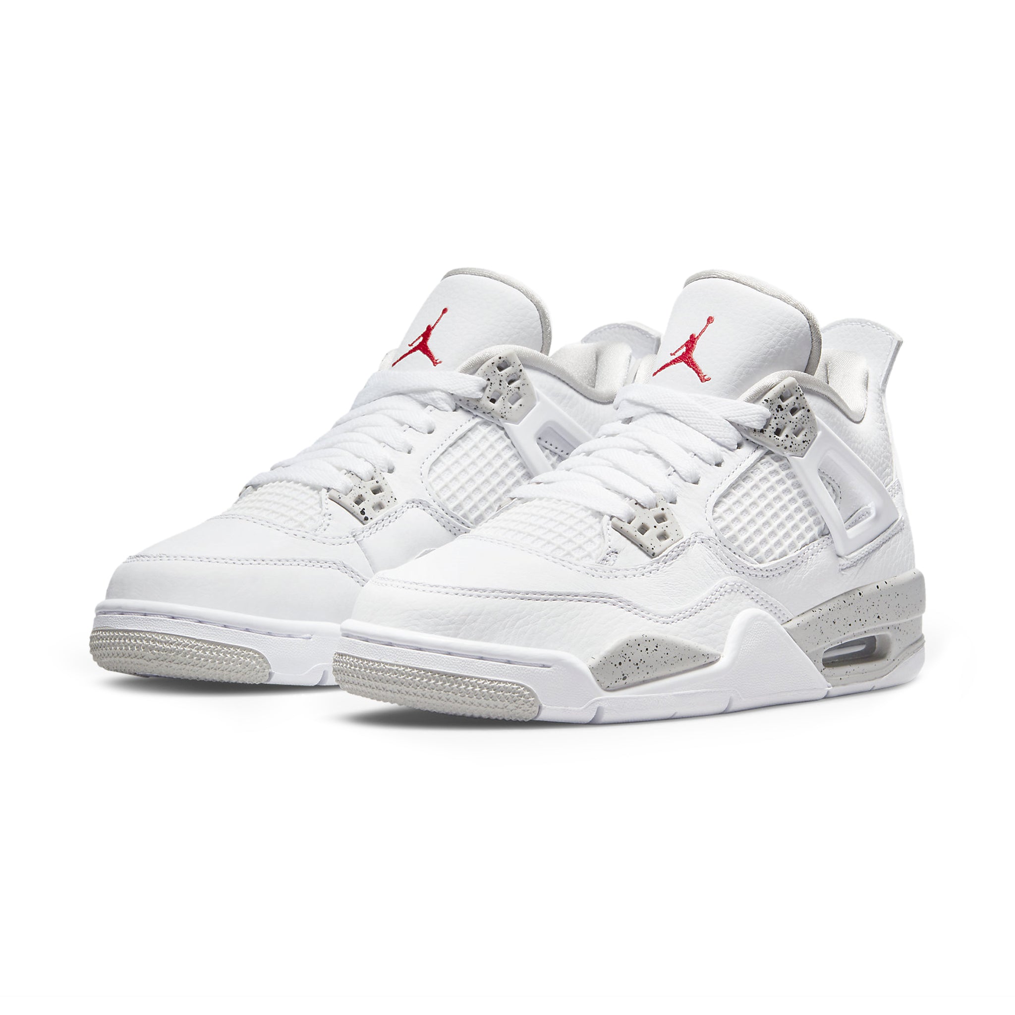 Air Jordan 4 Retro White Oreo Sneakers (2021) - GS Size for Kids - Perfect for Basketball, Streetwear & Casual Outfits