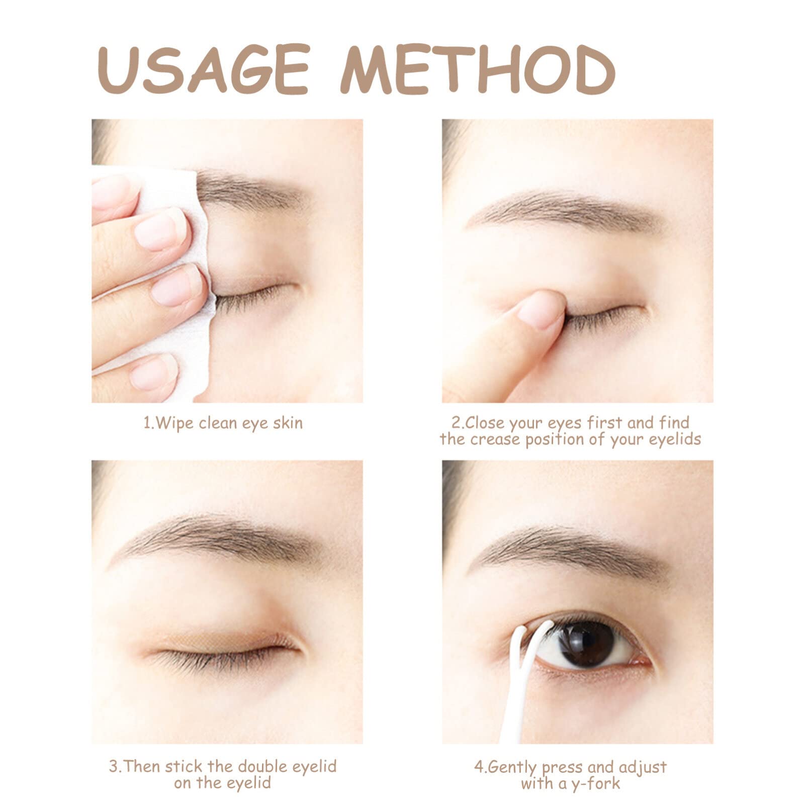 DOITOOL Invisible Eyelid Tape 3 Rolls - Breathable Double Eyelid Strips for Hooded, Droopy & Uneven Eyes | Eyelid Lift & Double Fold Enhancer | Beige Color | Perfect for Daily Makeup, Special Occasions & Photography
