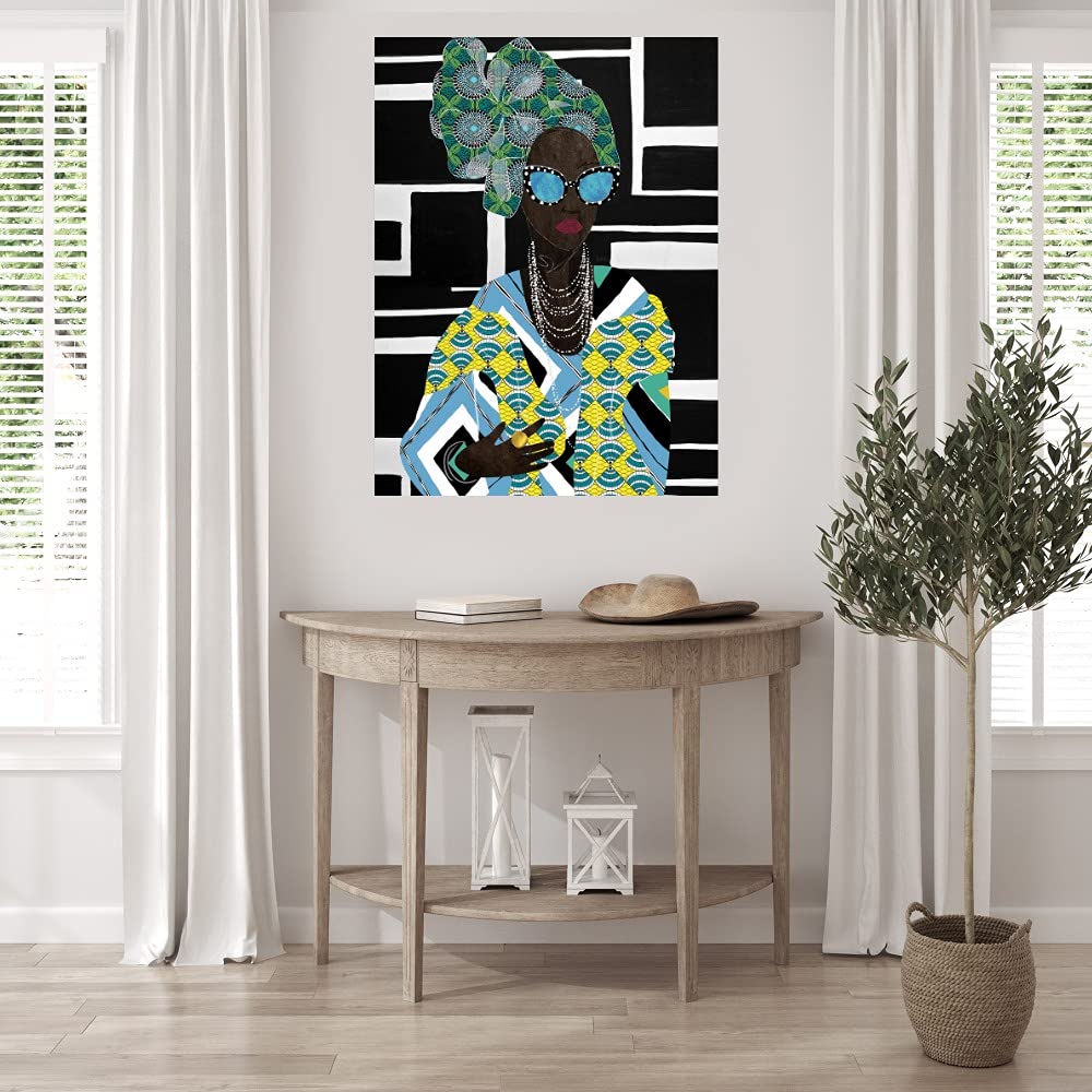 Geometric Abstract Canvas Wall Art - 24x32 Inches Ready to Hang Painting by Nikki Chu - Modern Home Decor for Living Room, Bedroom, Office & More | Perfect for Contemporary Spaces & Gift Giving