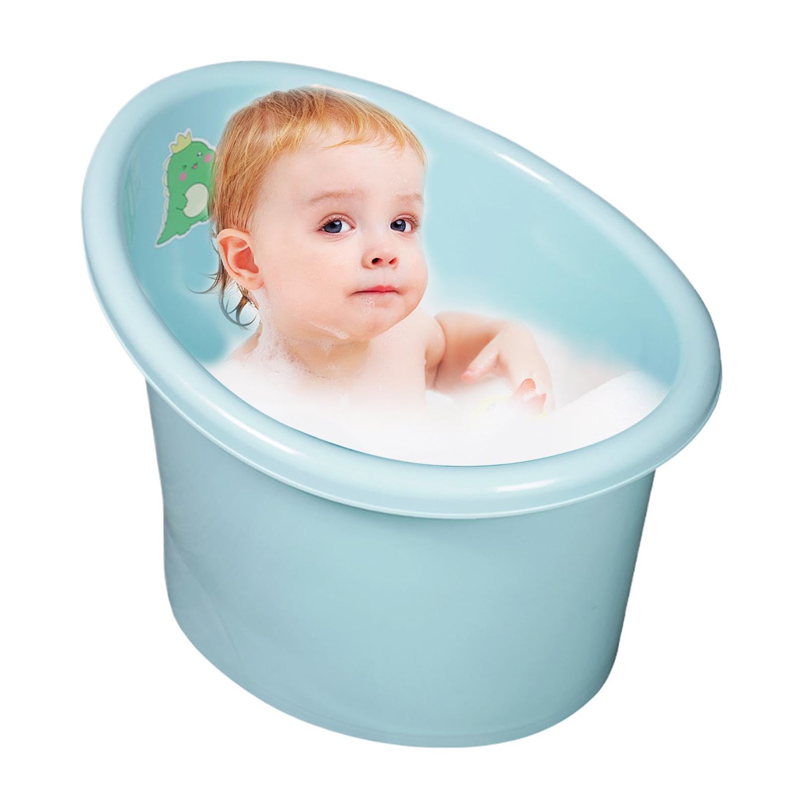 Portable Insulated Toddler Travel Bathtub - Ergonomic Non-Slip Baby Bath Tub for Comfortable Bathing at Home & On The Go | Perfect for Travel, Camping & Small Spaces