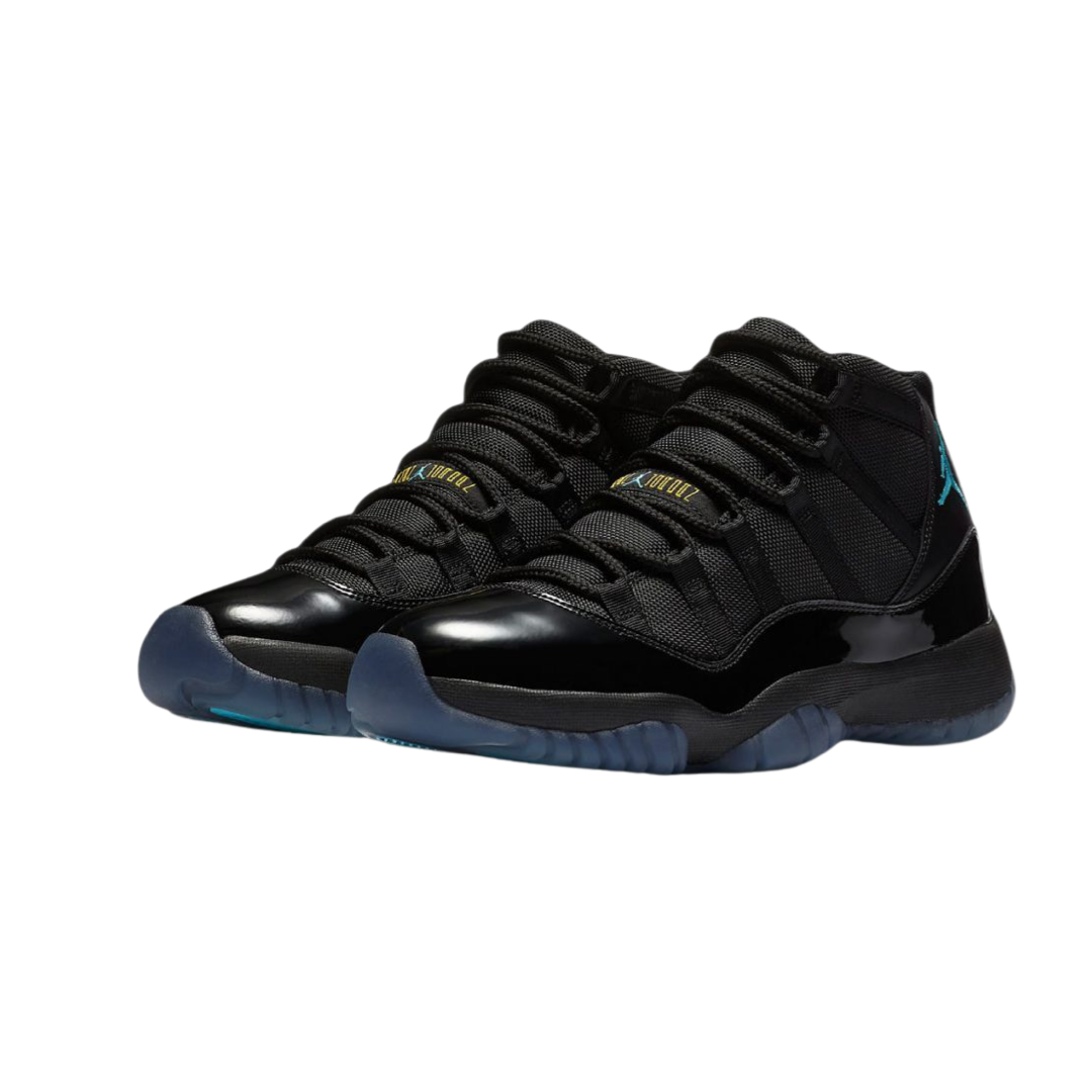 Air Jordan 11 Retro Gamma Blue Black Maize Yellow Basketball Shoes - Men's High-Top Sneakers for Casual Wear & Court Performance