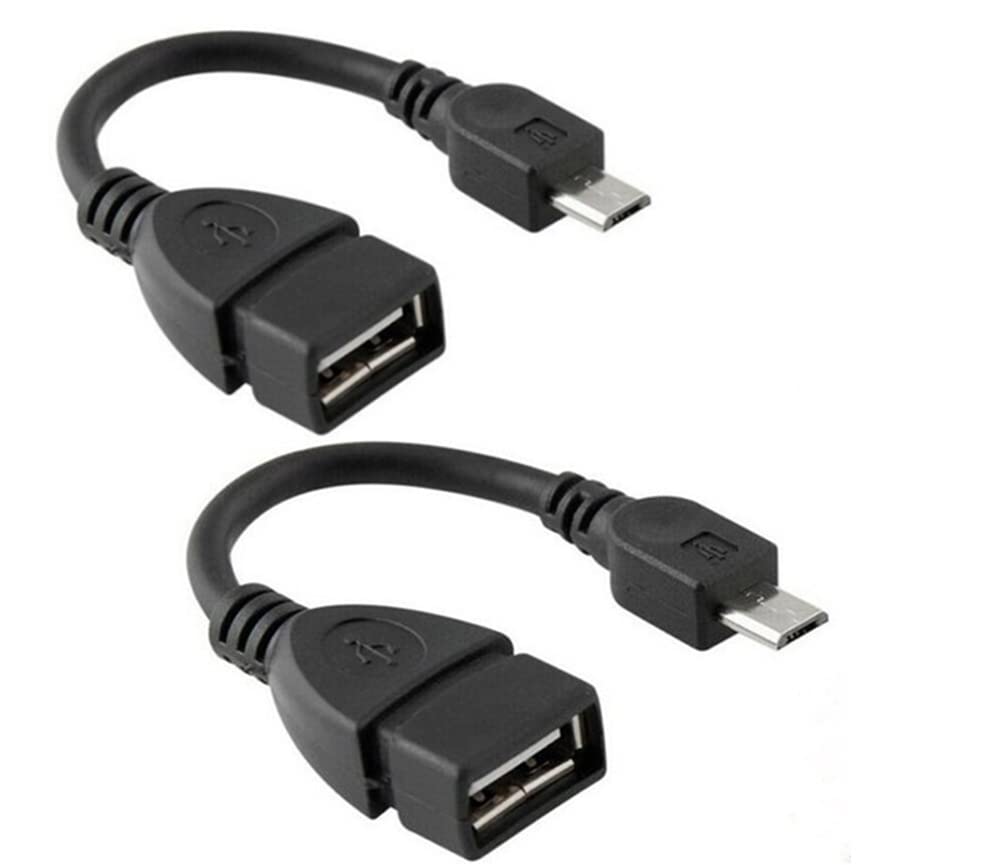 Micro USB to OTG Adapter for Samsung Galaxy S5 - On-The-Go Connection Kit with Cable (Black) | Perfect for Data Transfer, Charging & Connecting USB Devices to Your Phone