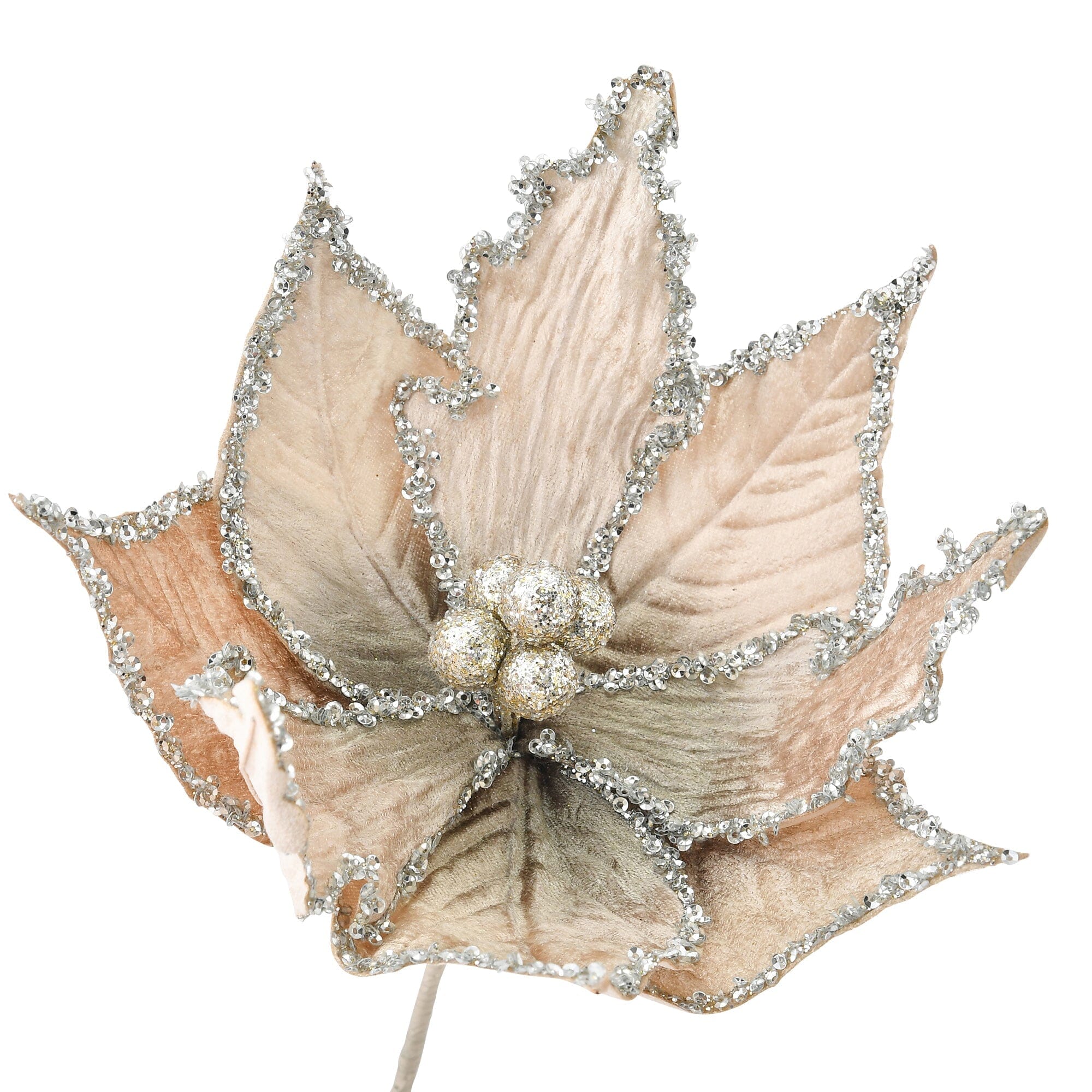 Velvet Flower Ivory Artificial Plants - Realistic Fake Flowers for Home Decor, Wedding Centerpieces, and Office Desk Decorations