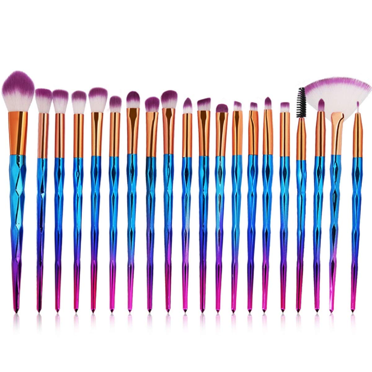 Premium Heatigo Makeup Brush Set - 12-Piece Professional Foundation, Concealer, Blush & Eyeshadow Brushes for Flawless Makeup Application | Perfect for Daily Use, Travel & Professional Makeup Artists