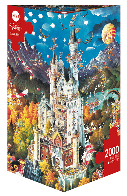Heye 2000-Piece Triangle Jigsaw Puzzle - Ryba Bavaria Landscape Art - Challenging Adult Puzzle for Home Decor & Relaxation