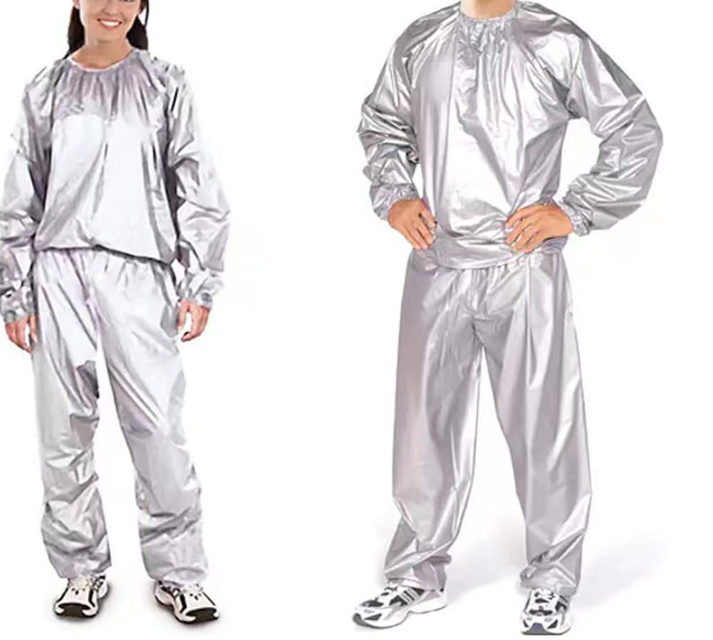 Premium Heavy Duty Sauna Suit for Men & Women - Weight Loss, Exercise & Slimming - Anti-Rip Gym Fitness Workout Sweat Suit for Sauna, Running & Home Training