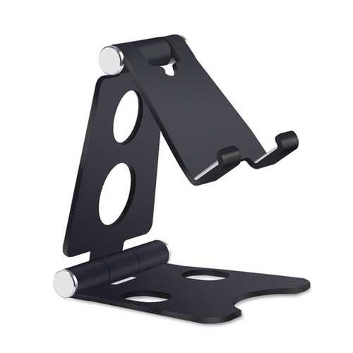 Bakeey Adjustable Aluminum Alloy Phone Stand - Anti-Slip Desktop Holder for iPhone, Samsung, iPad - Perfect for Work, Study & Video Calls