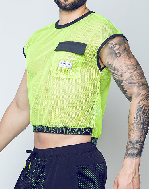 Supawear Neon Mesh Top for Women - Trendy & Breathable Fashion Top for Parties, Nightlife & Summer Outfits