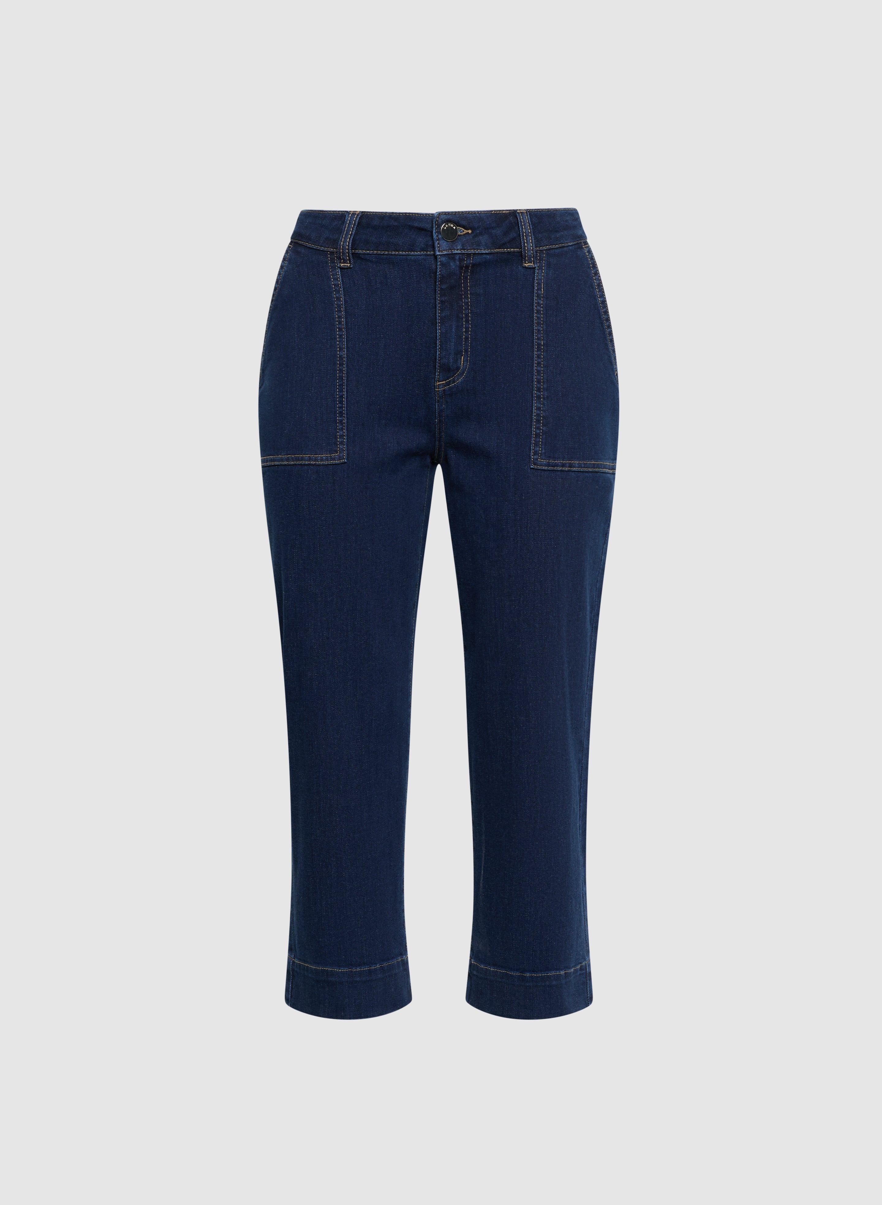 Stylish Cropped Wide Leg Jeans for Women - High Waist Distressed Denim Pants - Perfect for Casual Outfits & Summer Fashion