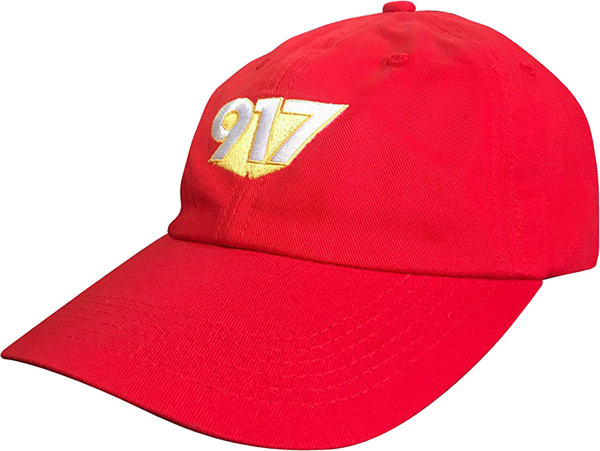 Call Me 917 3D Dad Skateboard Hat - Adjustable Red Snapback Cap for Skateboarding, Streetwear Fashion & Casual Outfits