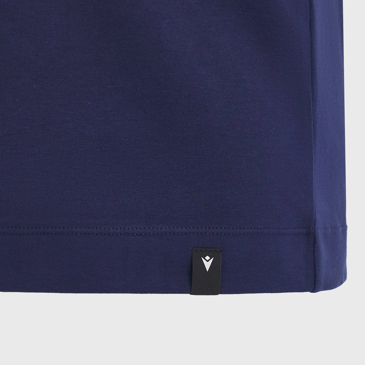 Macron Scotland Rugby Short Sleeve Cotton T-Shirt - Navy Blue | Comfortable Breathable Jersey for Rugby Fans & Sports Enthusiasts