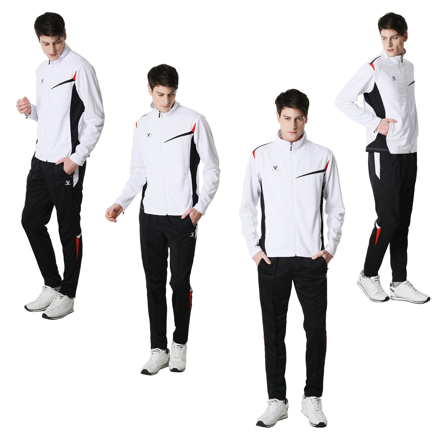Premium Men's Knit Jacket & Pants Tracksuit Set - Comfortable & Stylish Activewear for Gym, Running, and Casual Wear