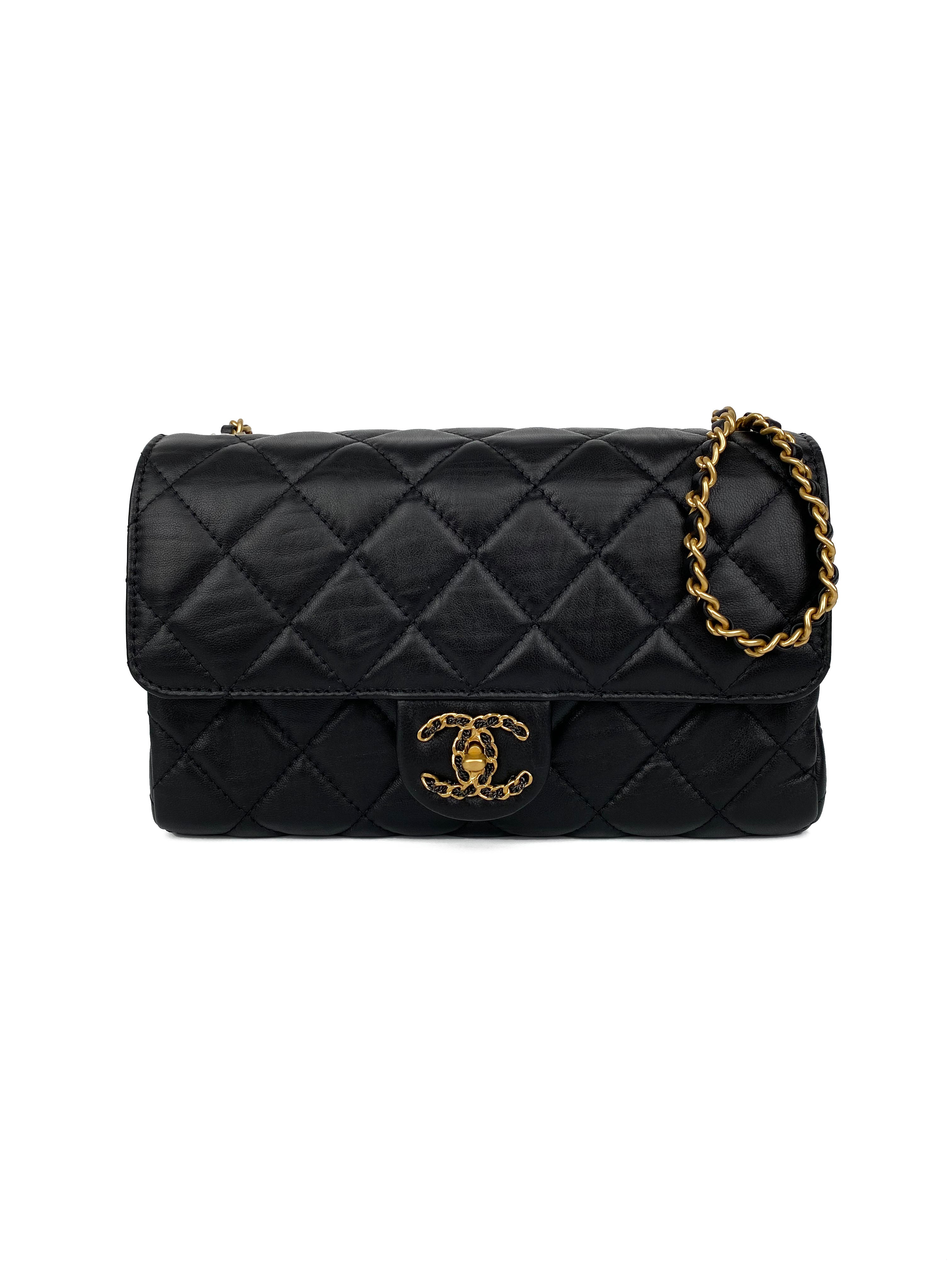 Authentic Chanel Mini Black 19 Bag - Luxury Crossbody Flap Bag for Women | Perfect for Evening Parties, Date Nights & Special Occasions