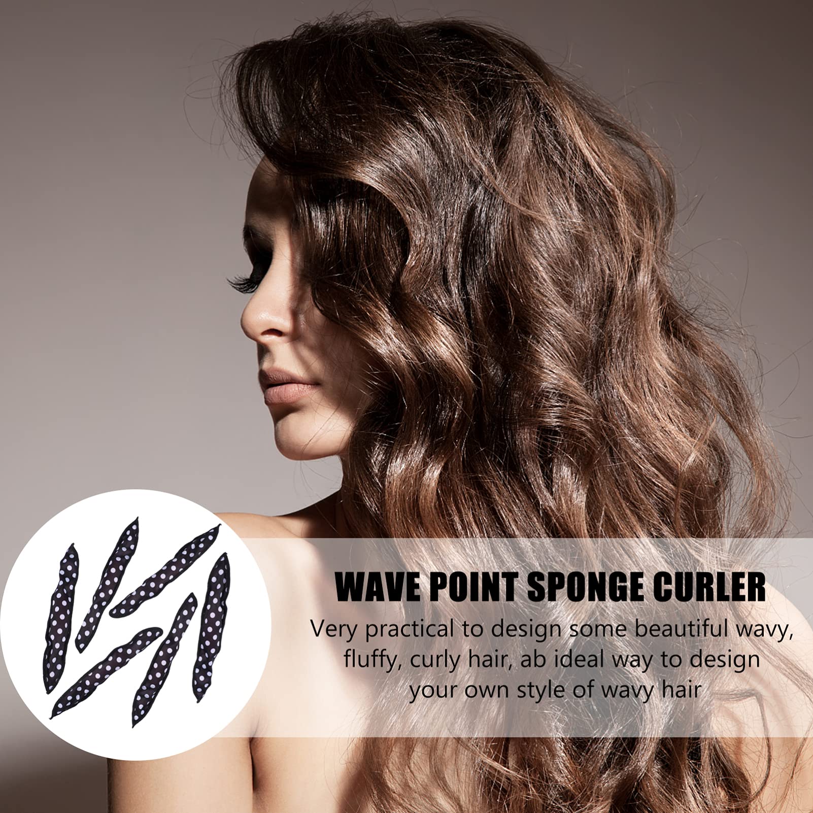 Lurrose 10pcs Heatless Hair Curlers Rollers Sponge Strips - DIY Hair Styling Tools for Long & Short Hair - Perfect for Overnight Curls, Sleep-in Rollers, and Salon-Quality Waves at Home