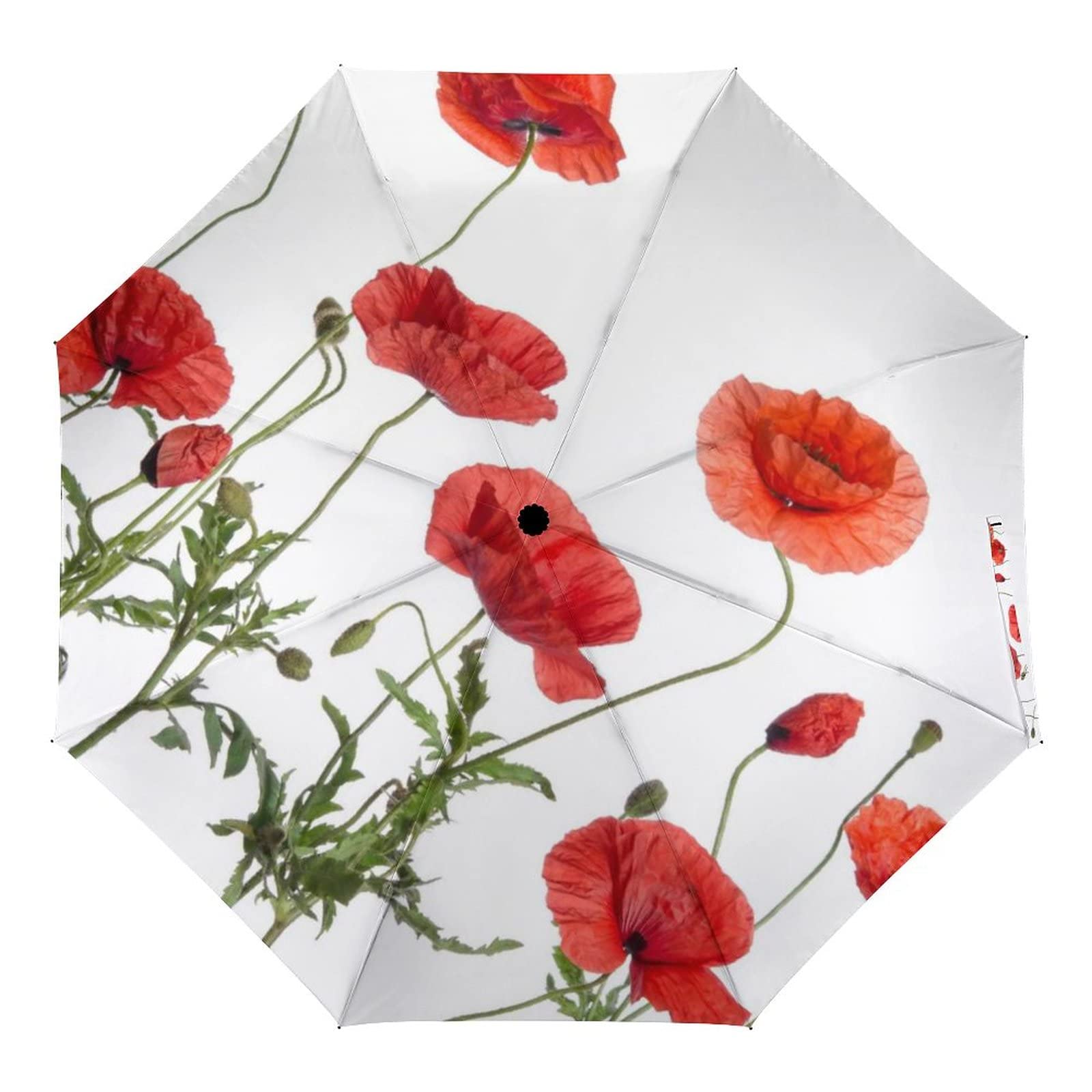 Windproof Compact Travel Umbrella - Auto Open/Close, Waterproof & Portable with 8 Ribs - Ripples Multicolored Geometric Design - Perfect for Rainy Days, Commuting & Outdoor Adventures