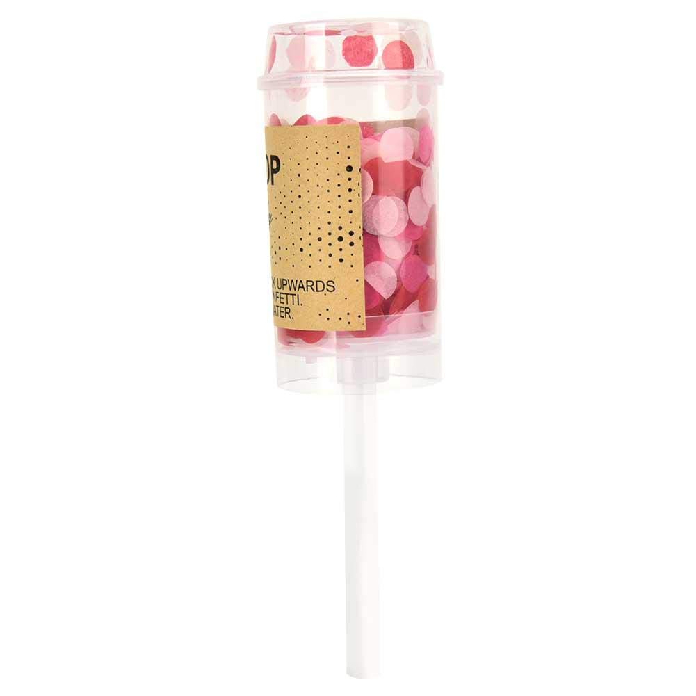 30g Pack Sweet Color Romantic Tissue Confetti - Round Push Pop Graceful Paper Confetti for Wedding, Party & Celebration Table Decorations (Red) | Perfect for Bridal Showers, Baby Showers & Birthday Parties