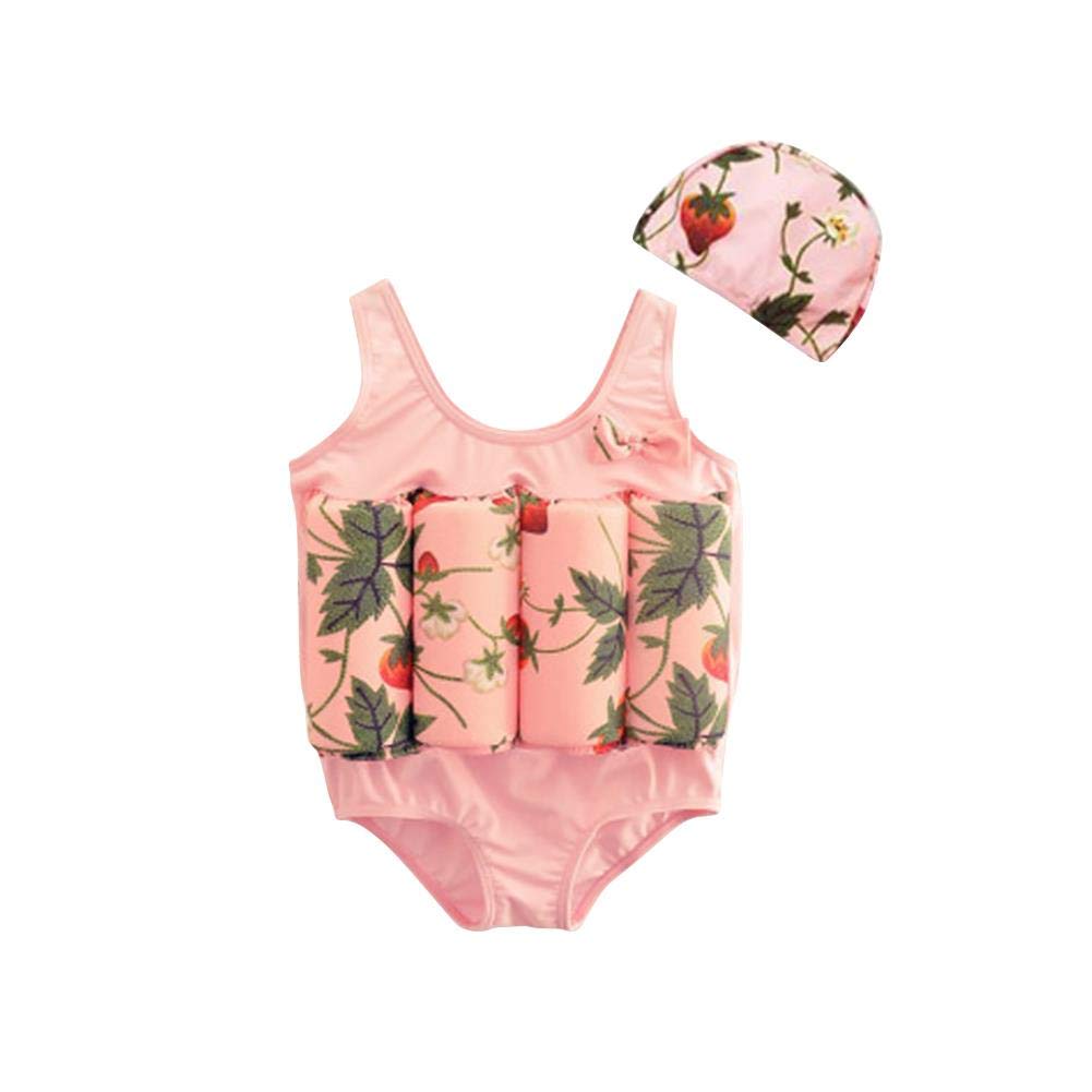 FYMNSI Adjustable Buoyancy Swim Vest for Kids - One-Piece Flotation Swimsuit with Swim Cap for Boys & Girls | Safe Pool, Beach & Swimming Lessons