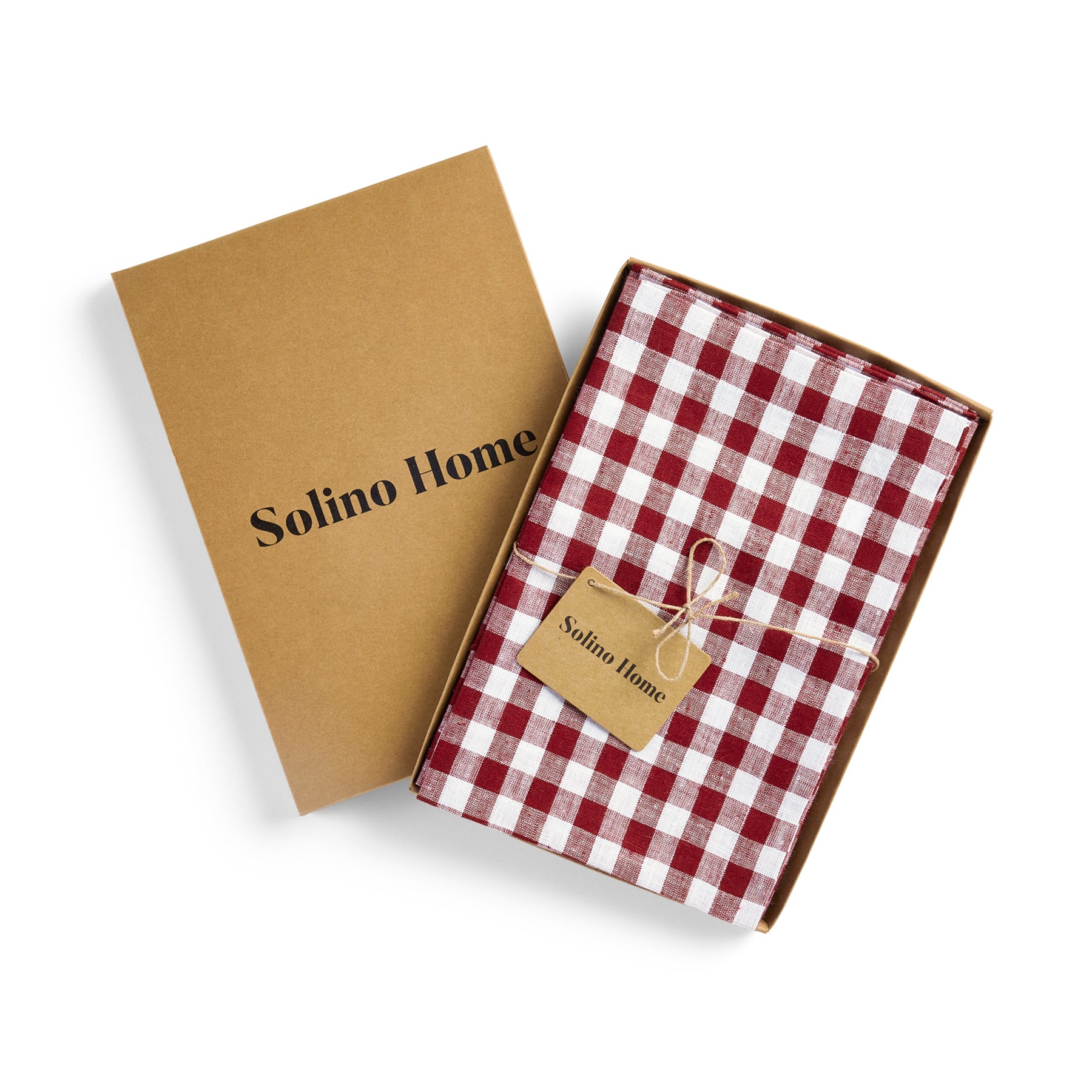 Premium Gingham Checkered Napkins Set of 4 - 100% Cotton Kitchen & Dining Cloth for Parties, Picnics, and Everyday Use