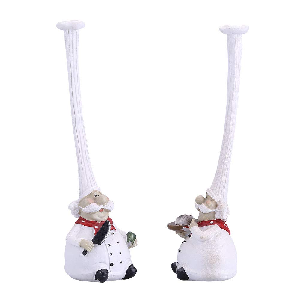 Resin Kitchen Chef Figurine - Creative Handmade Decor for Home, Restaurant & Cafe | Unique Gift for Cooks & Food Lovers | Perfect for Kitchen Decor, Themed Parties & Theater Props