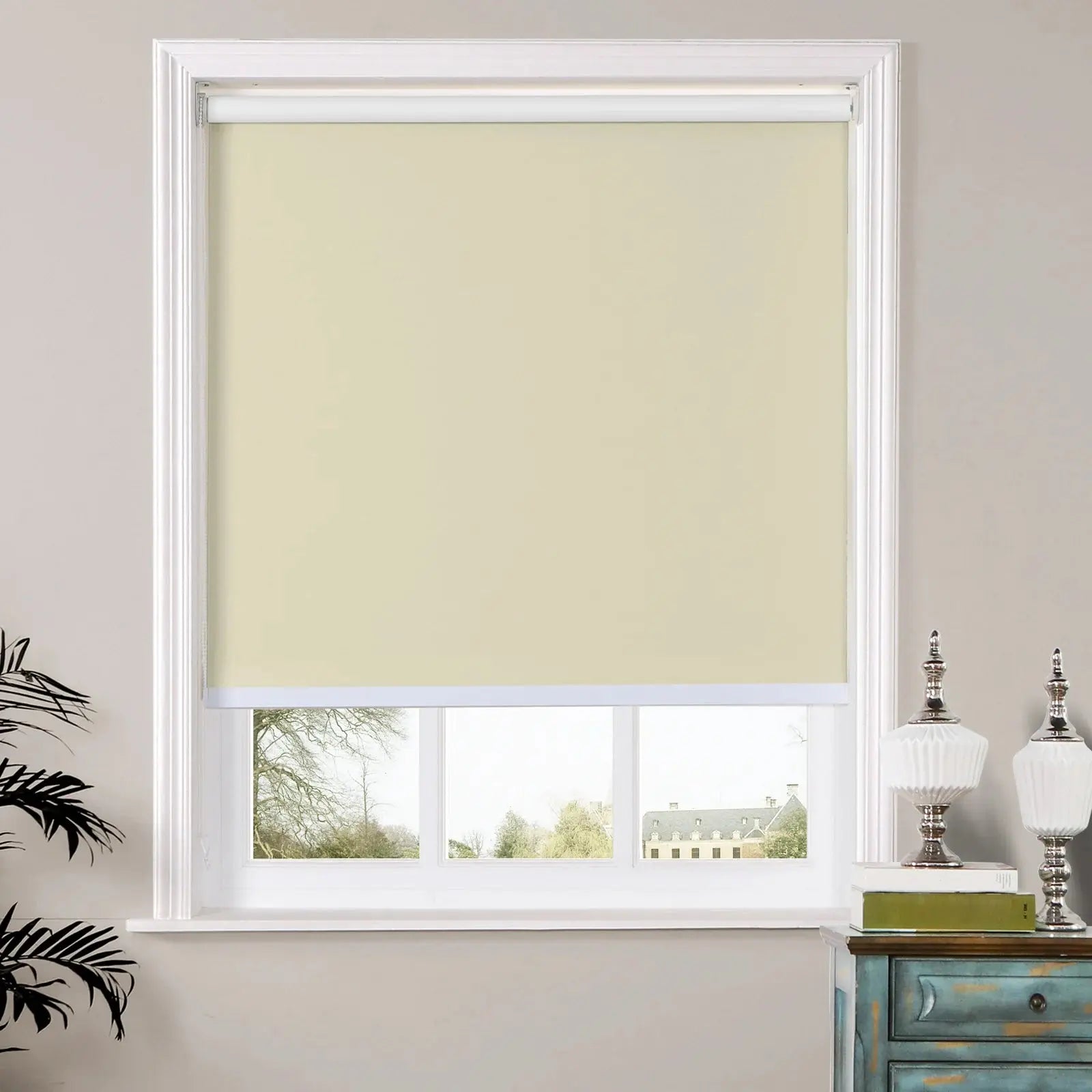 Wayne Blackout Waterproof Roller Shade with Loop Control - Perfect for Bedroom, Nursery & Home Theater Light Blocking