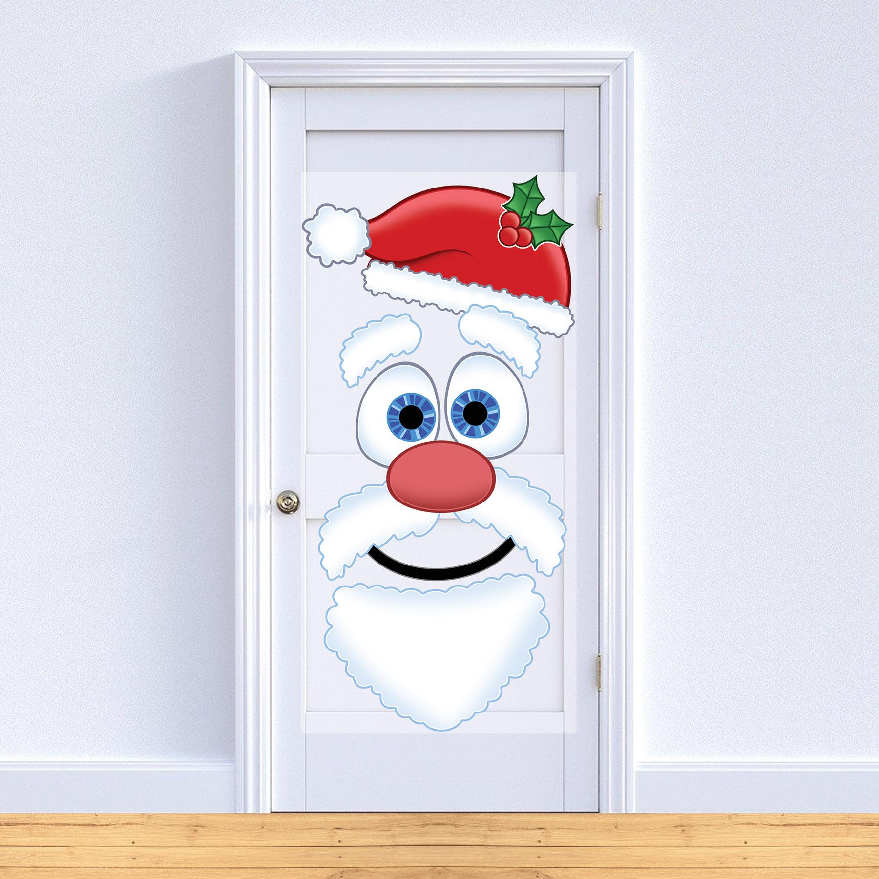 12 Pack Beistle Christmas Santa Face Door Cover - Festive Holiday Decor for Doors, Windows & Parties - Perfect for Home, Office & School Decorations