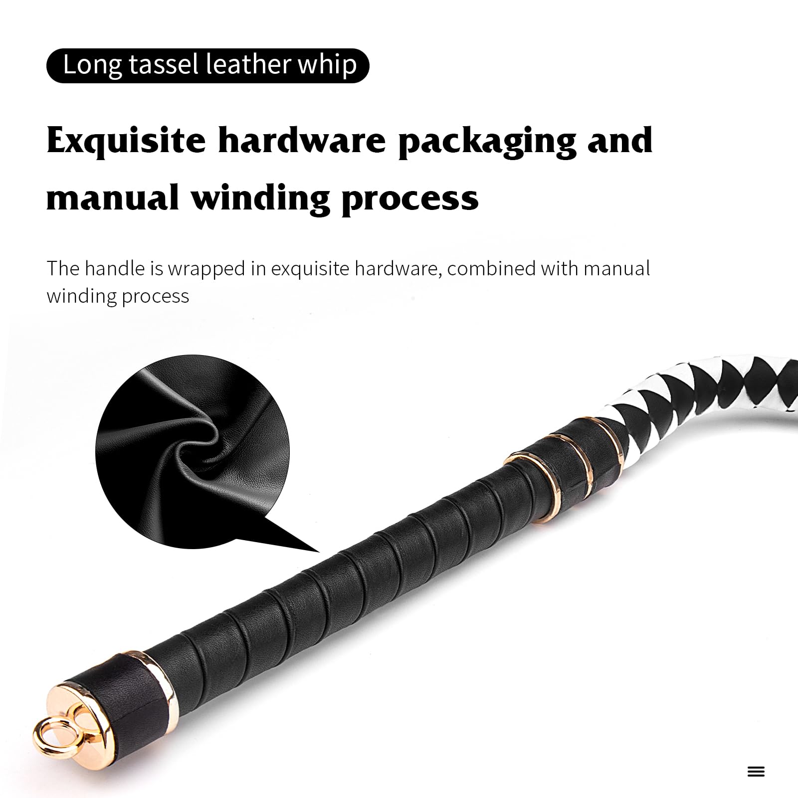 Premium SM Leather Restraint Bondage Set for Couples - BDSM Role Play Kit with Training Whip & Teaser for Spanking, Flirting & Sensual Play - Perfect for Bedroom Bondage, Adult Games & Kinky Couples Night