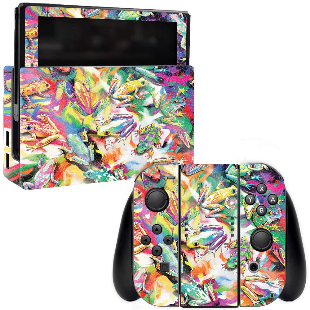 MightySkins Glossy Glitter Skin for Nintendo Switch - Wet Paint | Protective & Durable High-Gloss Cover | Easy to Apply & Remove | Made in USA | Perfect for Gaming, Travel & Customization