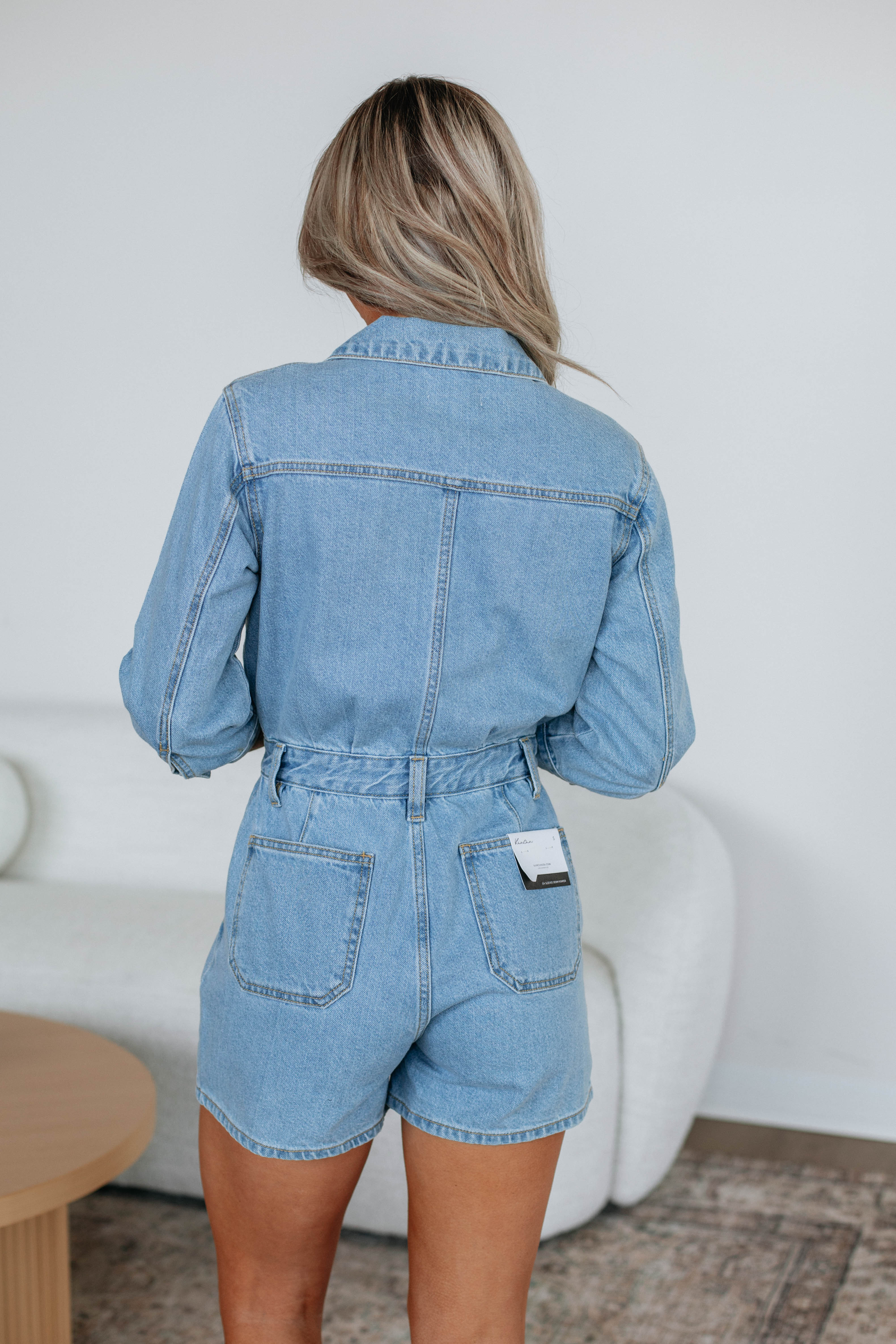 Bellamy Denim Romper for Women - Stylish Jumpsuit with Pockets | Perfect for Casual Outings, Summer Parties & Weekend Getaways