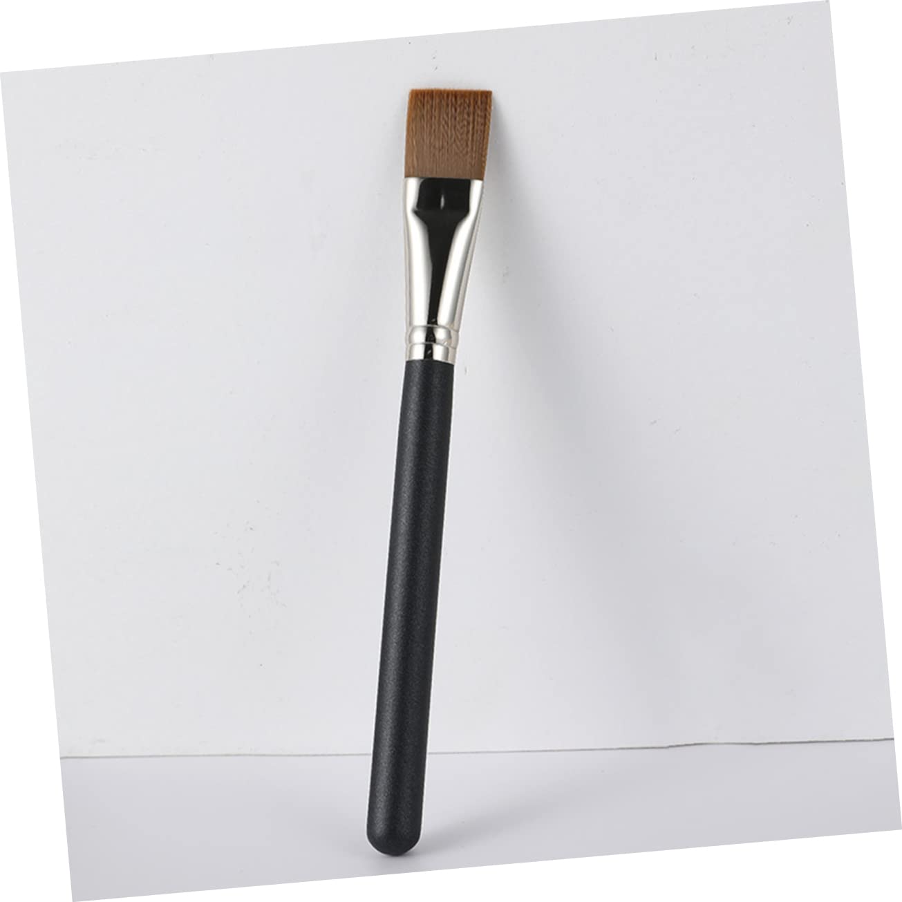 Beatifufu 2 Pack Ergonomic Face Mask Brush - Soft Flat Head Makeup Brush for Foundation & Liquid Cosmetics | Travel Size, Hypoallergenic for Sensitive Skin | Perfect for Daily Makeup & On-the-Go Touch Ups