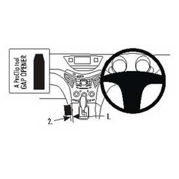 ClicOn No Holes Console Dash Mount for Subaru Tribeca (2006-2014) - Secure Phone Holder for Hands-Free Navigation & Driving