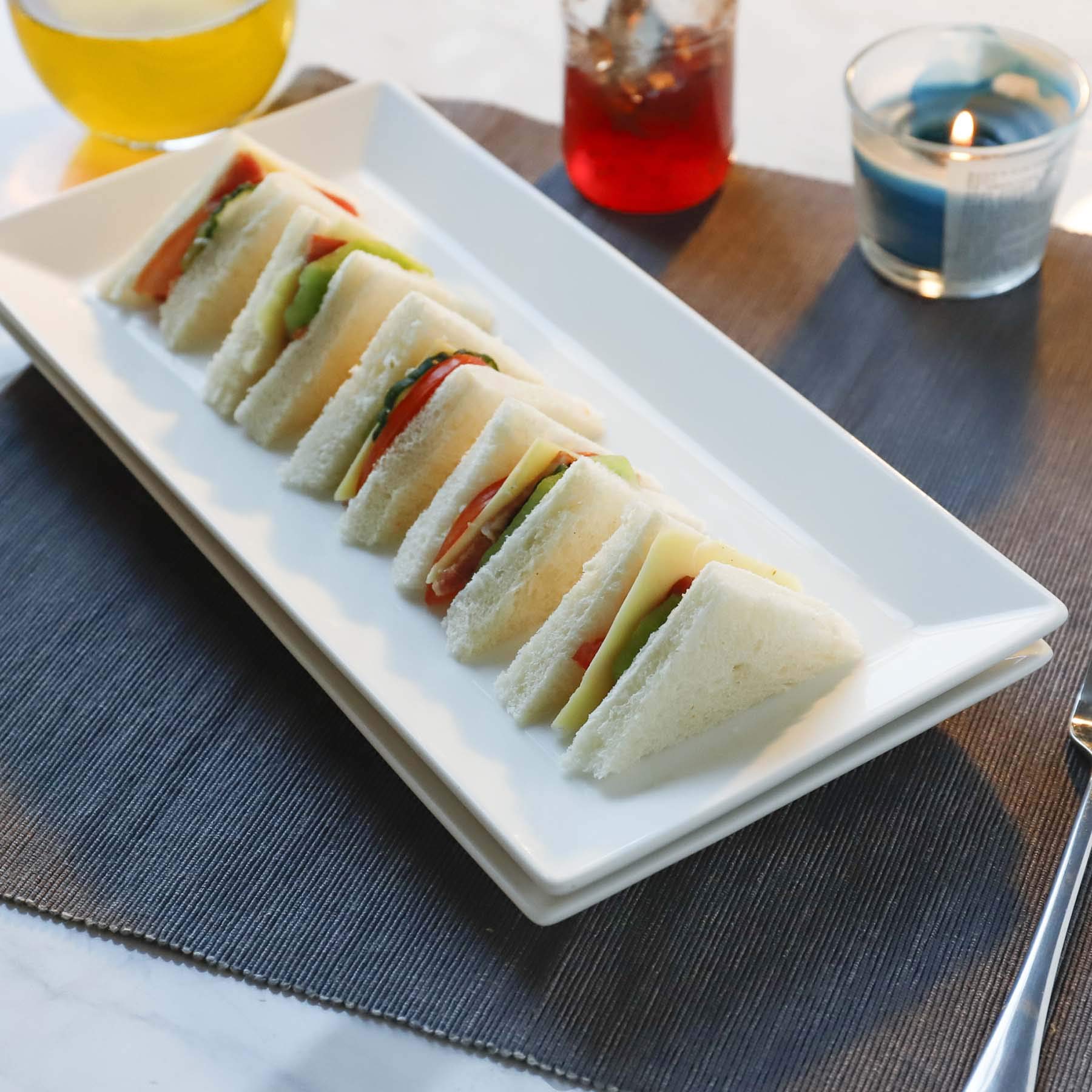 Sweese 12-Inch Porcelain Serving Tray - White Rectangular Platter for Sushi, Meat, Desserts & Cakes | Microwave & Dishwasher Safe Stackable Set of 4 | Perfect for Restaurants, Banquets, Parties & Home Entertaining