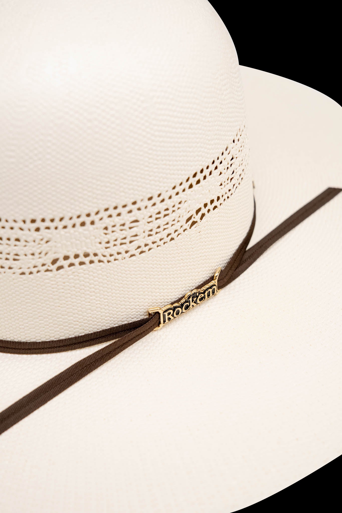 Rock'em 10X James Open Crown Straw Hat - Premium Cowboy Hat for Men & Women - Western Style Sun Protection - Perfect for Rodeo, Outdoor Adventures & Summer Fashion