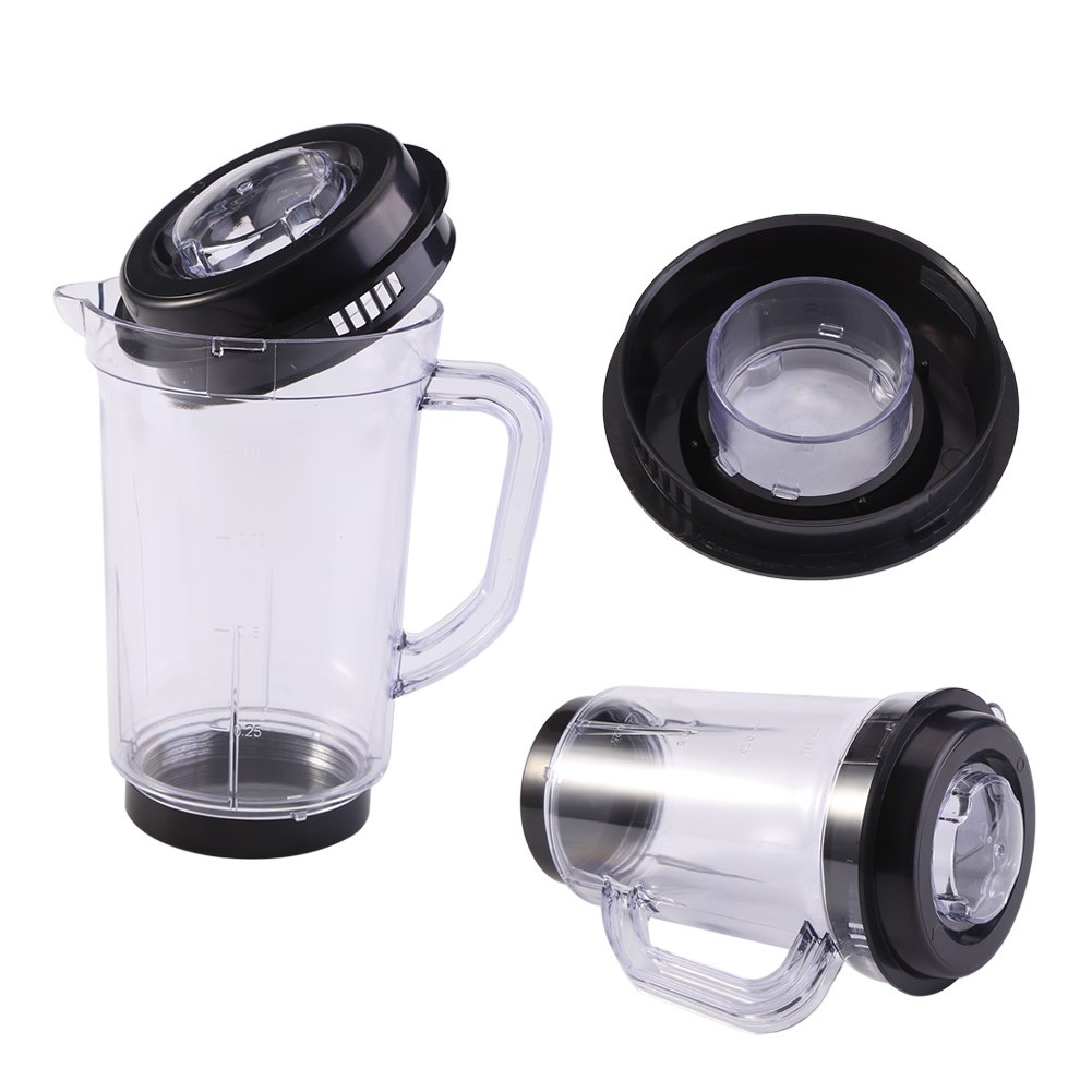 Qiilu 1000ml Juicer Blender Pitcher Replacement - BPA-Free Plastic Pitcher for Smoothies, Juices & Milkshakes - Compatible with Magic Bullet & NutriBullet Blenders - Perfect for Kitchen, Gym & Healthy Lifestyle