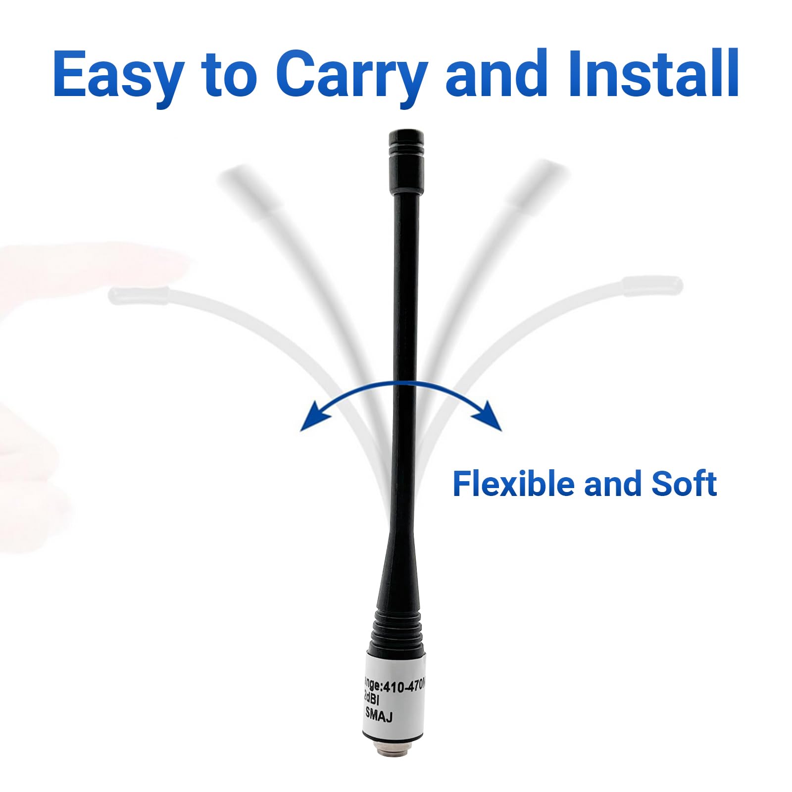 410-470MHz SMA Rubber Duck Antenna for Trimble R10/R12 GNSS Receiver | High Gain VHF/UHF Radio Antenna | Perfect for Surveying, Mapping & Outdoor Navigation