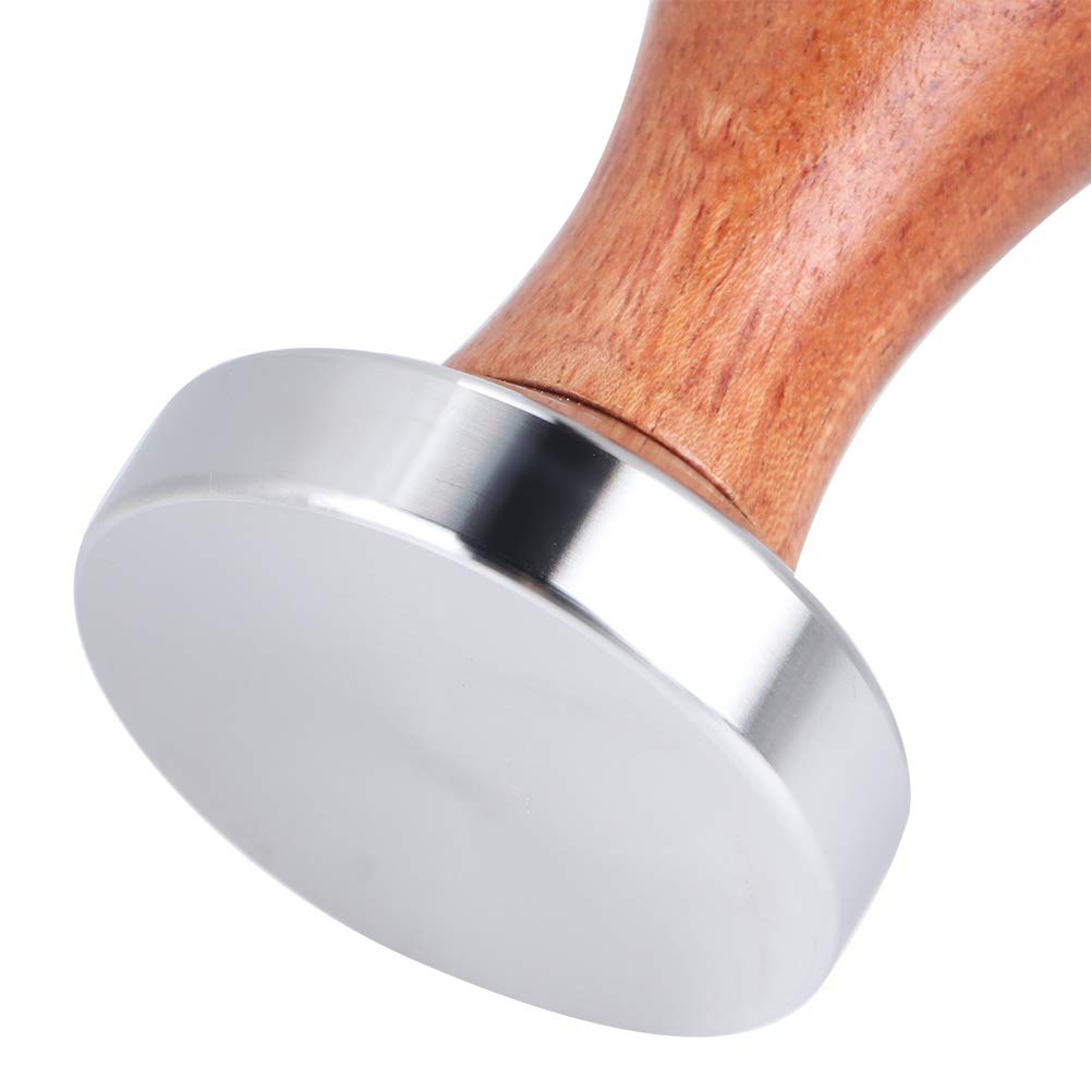 Premium Stainless Steel Coffee Tamper with Ergonomic Handle - Professional Espresso Press for Home Baristas & Coffee Shops - Perfect for Latte Art & French Press Brewing