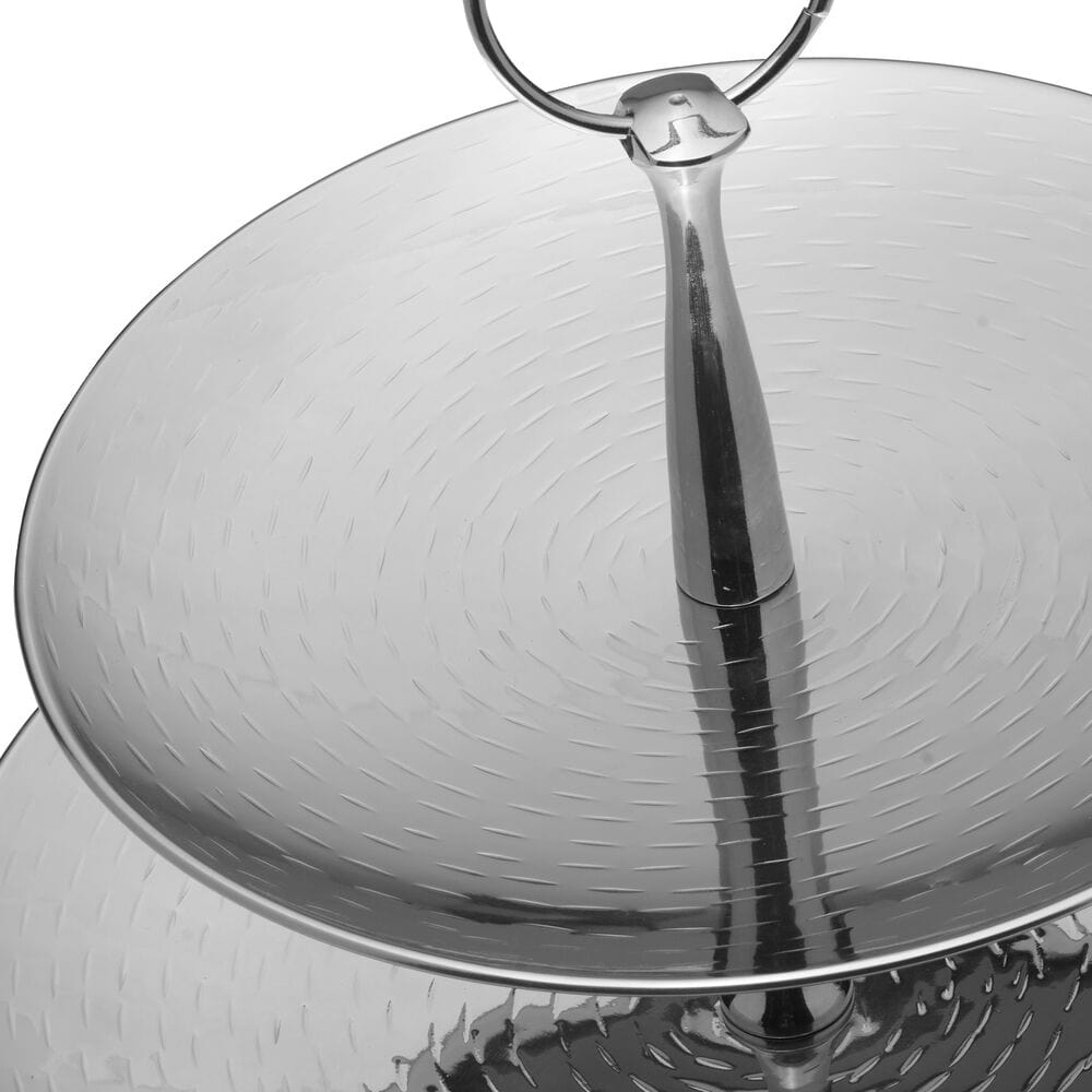 Stainless Steel 3-Tier Serving Tray - Elegant Party Buffet Dessert Display Stand for Weddings, Catering & Home Entertaining