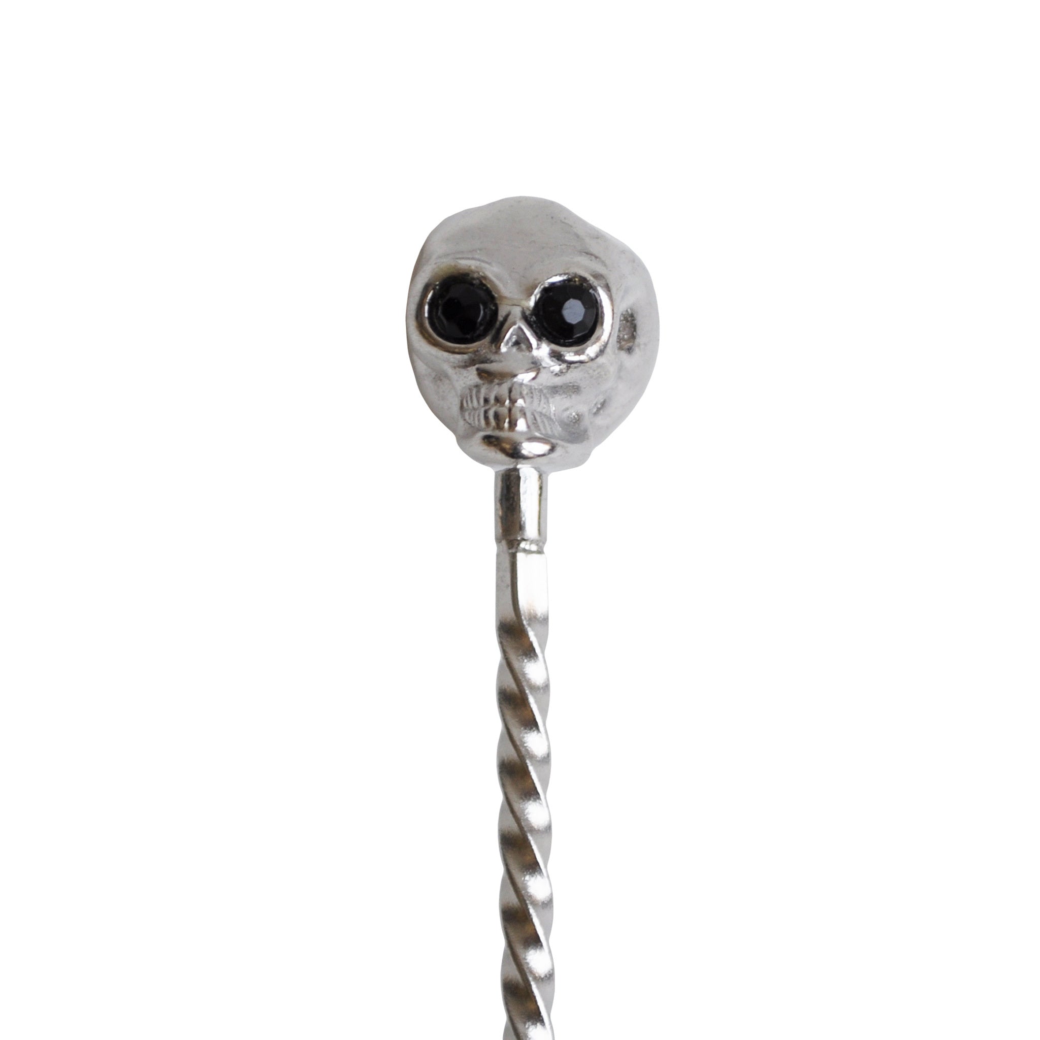 Premium Stainless Steel Skull Bar Spoon - 33cm Cocktail Mixing Tool for Bartenders & Home Bars | Perfect for Crafting Cocktails, Stirring Drinks & Garnishing